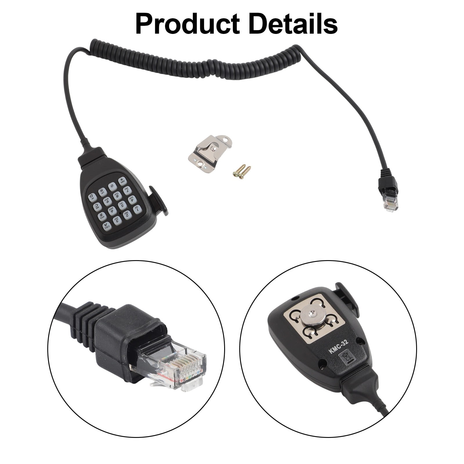 Mc-59 Microphone For Kenwood Tm-271A, Tm-281A, Tm471A, Tm-D710A, And Tm-V71A Mobile Intercoms, Large-Format Microphone Tools As Shown - Image 4
