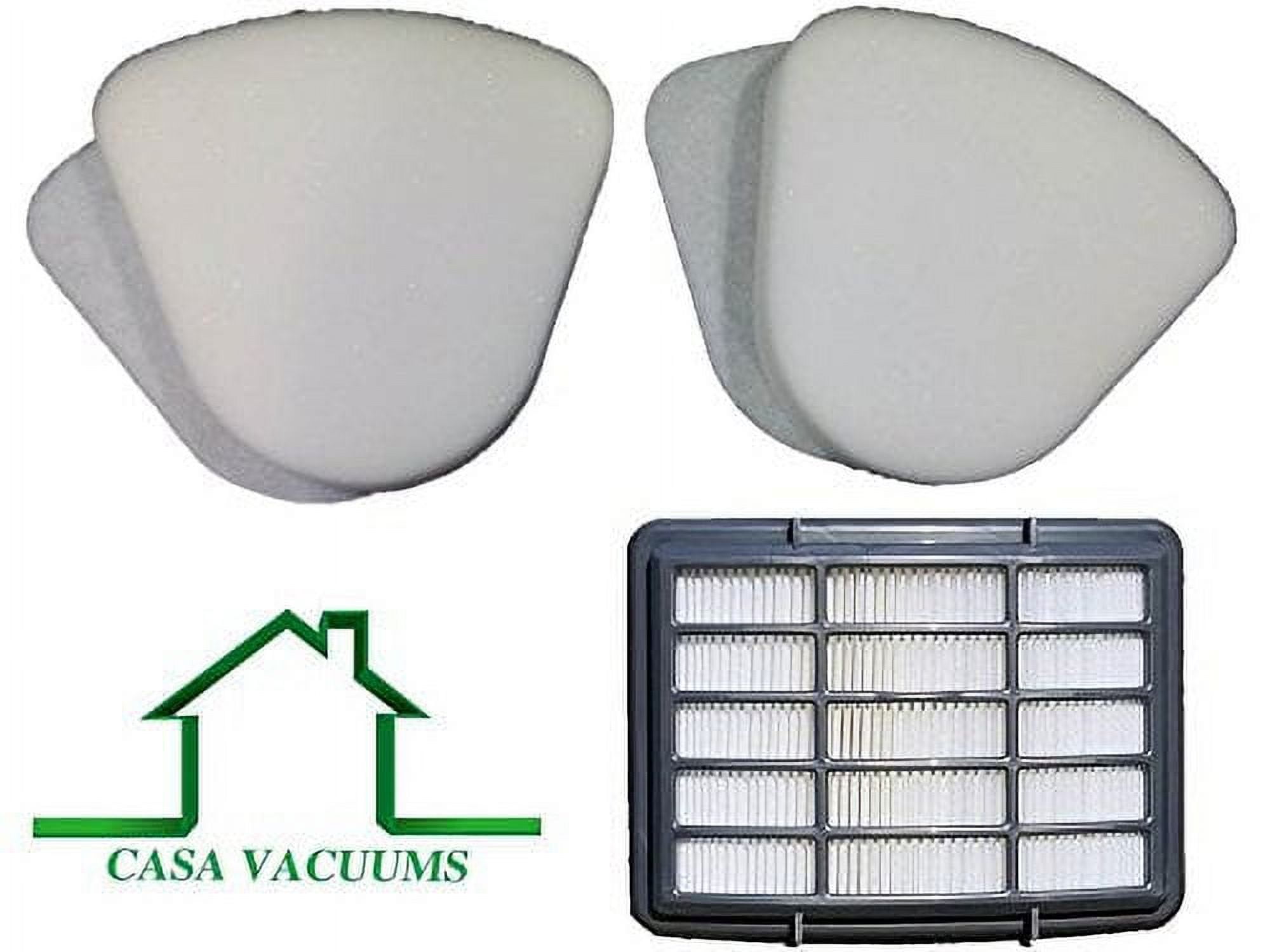 2 Pack Shark Navigator Lift-away Filter Bundle NV350 NV351, NV352, NV355, NV356, NV360, NV370 NV357, NV391, NVLFT199, UV440, UV490CCO, UV540 Foam and Felt + 1 Hepa Filter; Shark Part # XFF350 XHF350 - Image 1