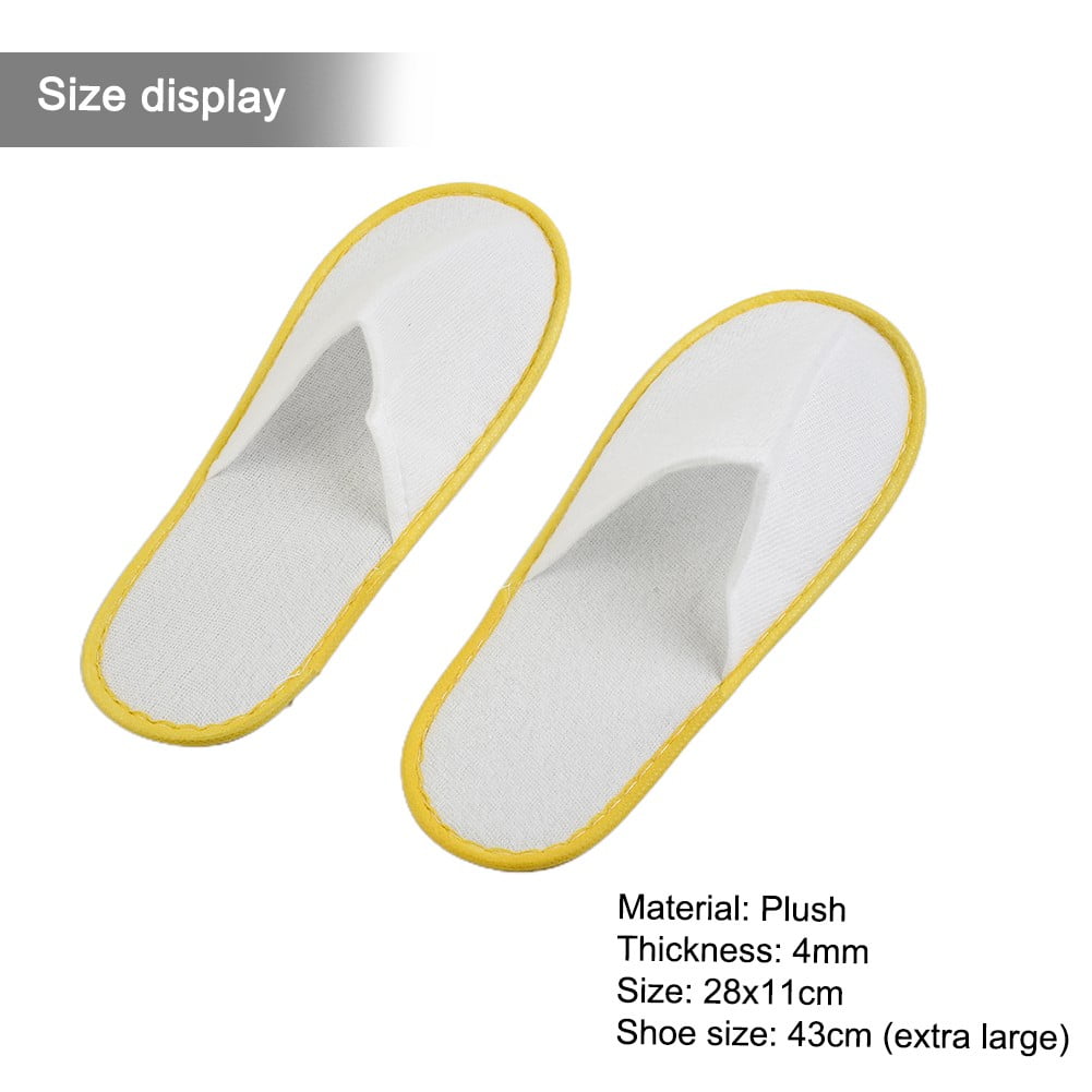 10Pairs Spa Hotel Guest Soft Slippers Closed Toe Disposable Travel Slipper - Image 2