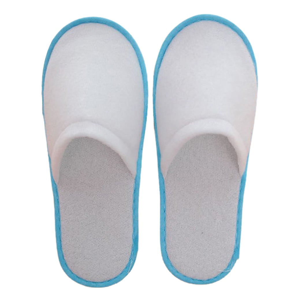 10Pairs Spa Hotel Guest Soft Slippers Closed Toe Disposable Travel Slipper - Image 6
