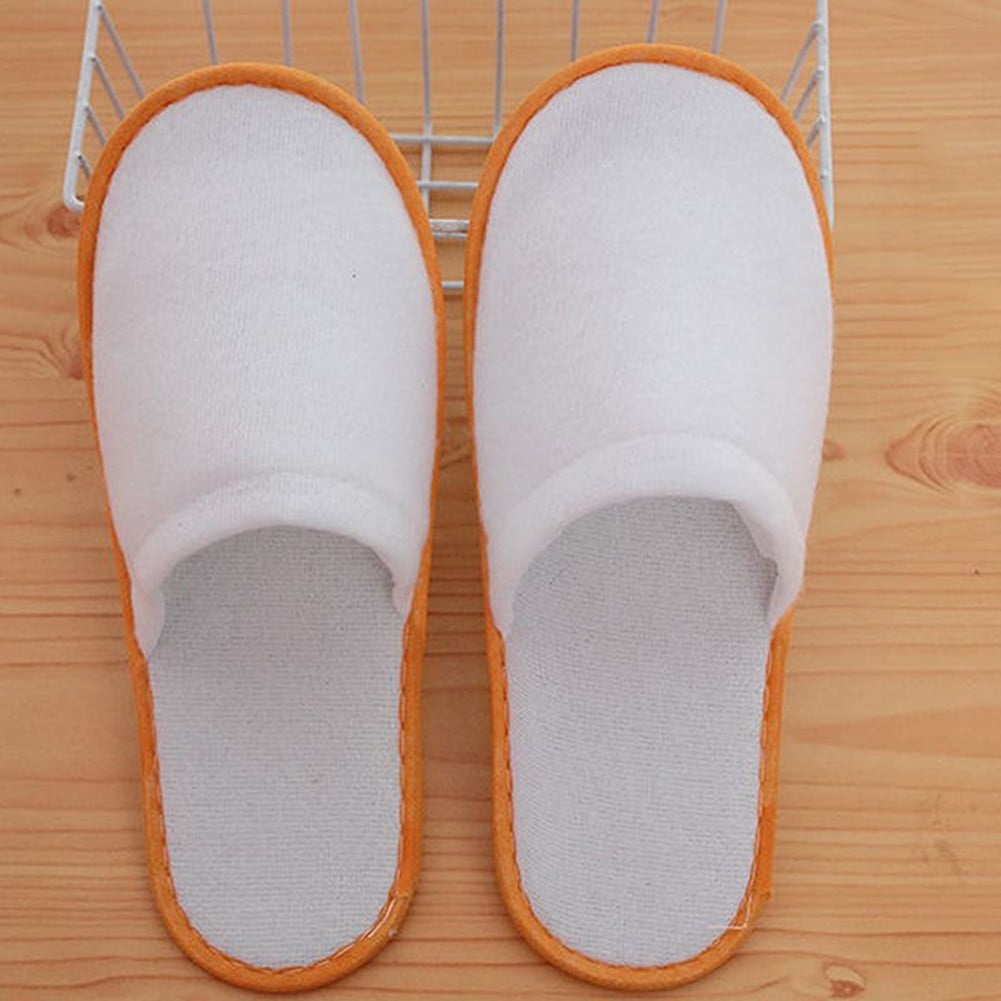 10Pairs Spa Hotel Guest Soft Slippers Closed Toe Disposable Travel Slipper - Image 8