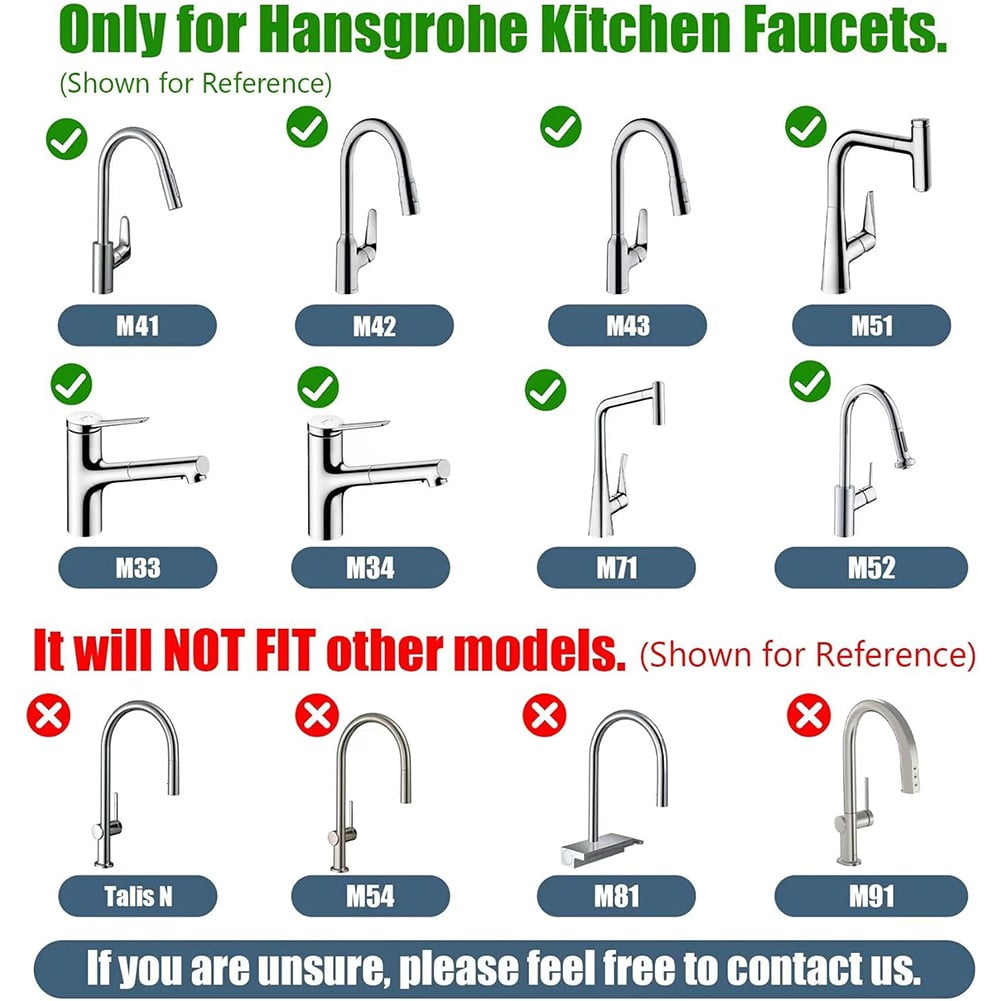Kitchen Faucet Hose Replacement Part Pull Down Spray Hose 59 Inch 88624000 Nylon Hose Kitchen Accessories - Image 6