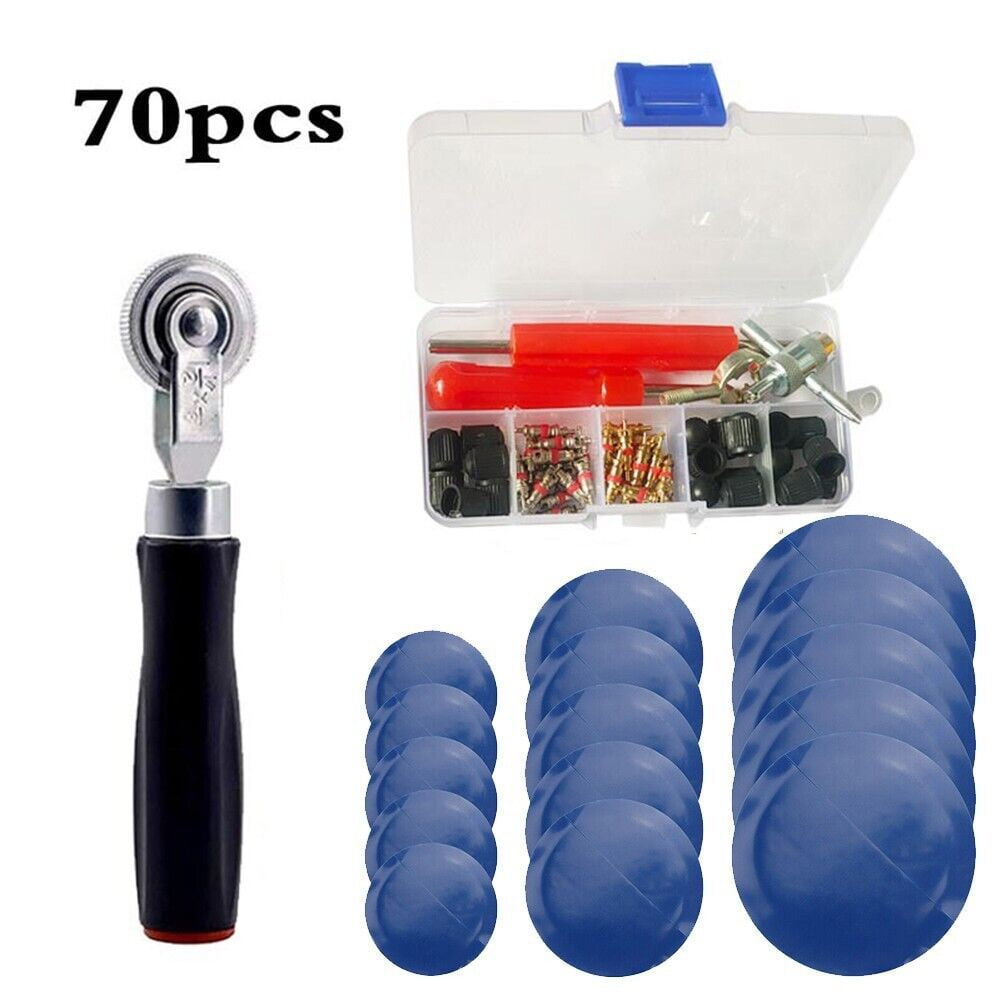 70Pcs 3 Sizes Car Truck Tire Repair Rubber Patch Tools Kit 32/42/58Mm W/ Roller - Image 3