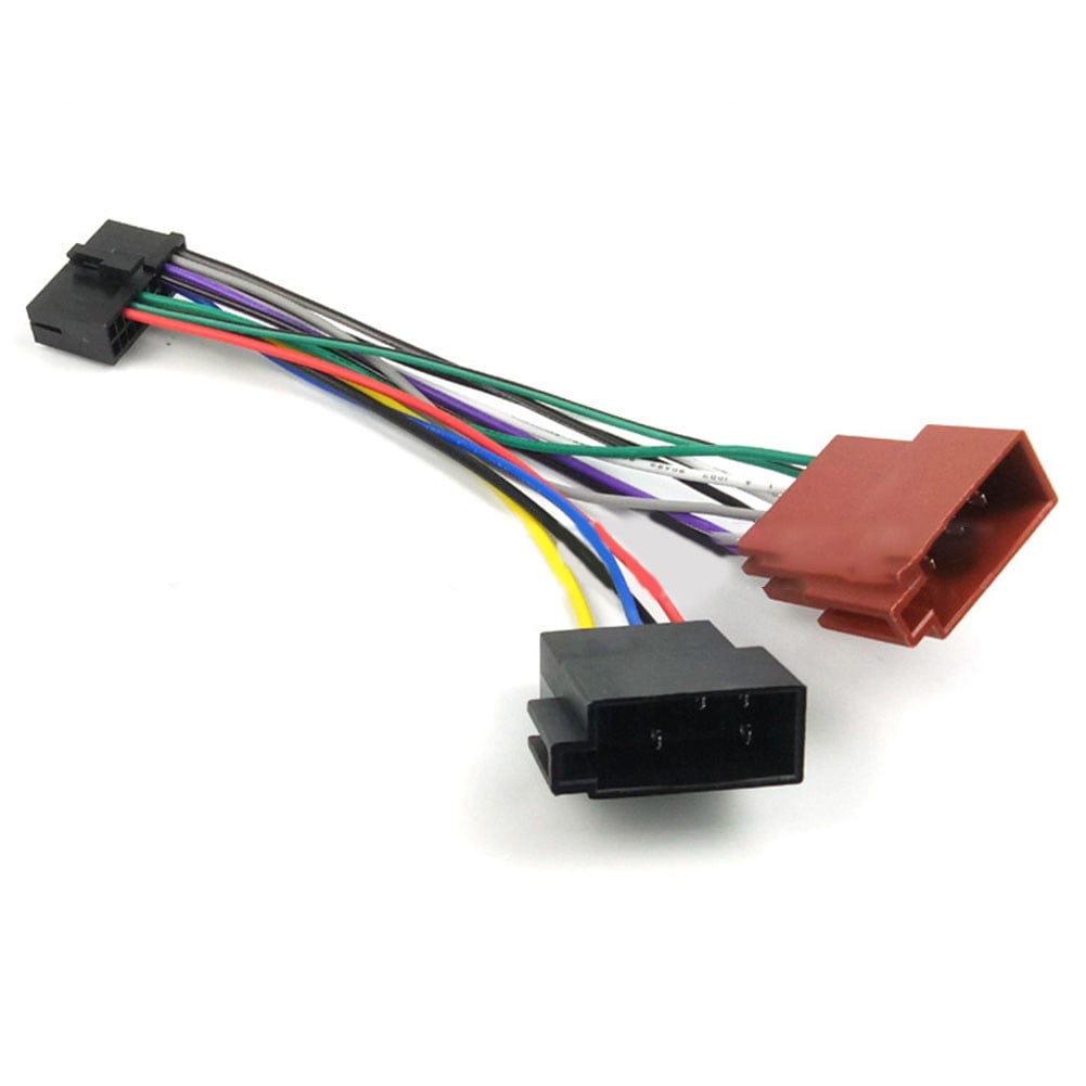 Car Radio Wire Harness 20 Pin Cd Audio Wiring Connector Iso Split Female Cable - Image 2