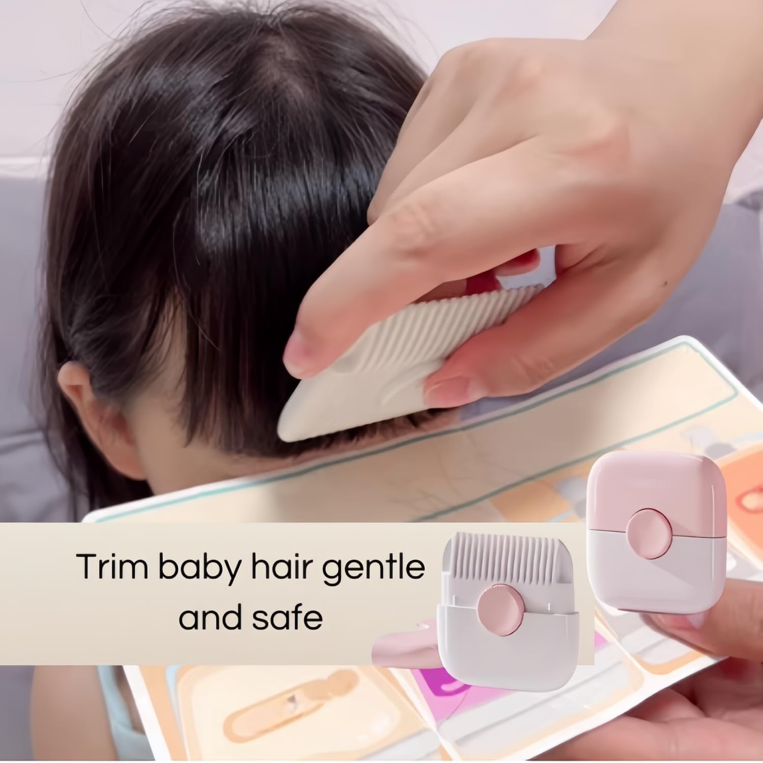 Hair Trimmer/Comb Kids, 2 in 1 Hair Trimmer, Split Ends, Razor Comb, Split End Trimmer with Blades 2 in 1 Dual-Side Design, Blades Replaceable A - Image 4