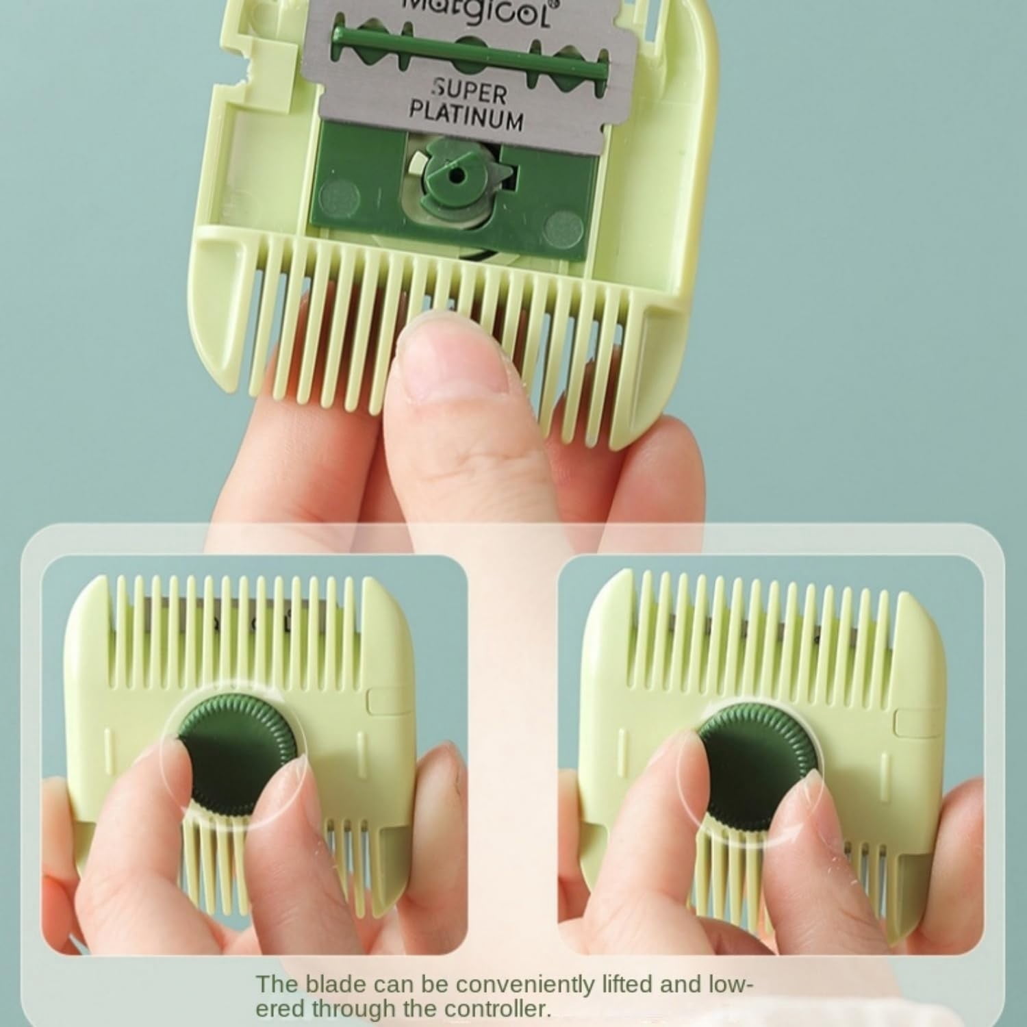 Hair Trimmer/Comb Kids, 2 in 1 Hair Trimmer, Split Ends, Razor Comb, Split End Trimmer with Blades 2 in 1 Dual-Side Design, Blades Replaceable A - Image 5