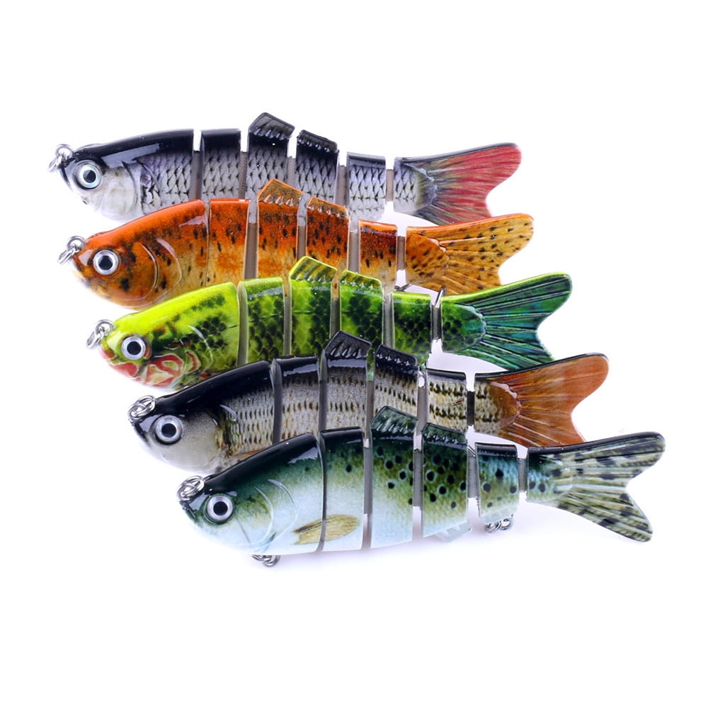 Wohany 6 Segment Swimbait Lures Crank baits Baits Hard Bait Fishing Lures - Image 1