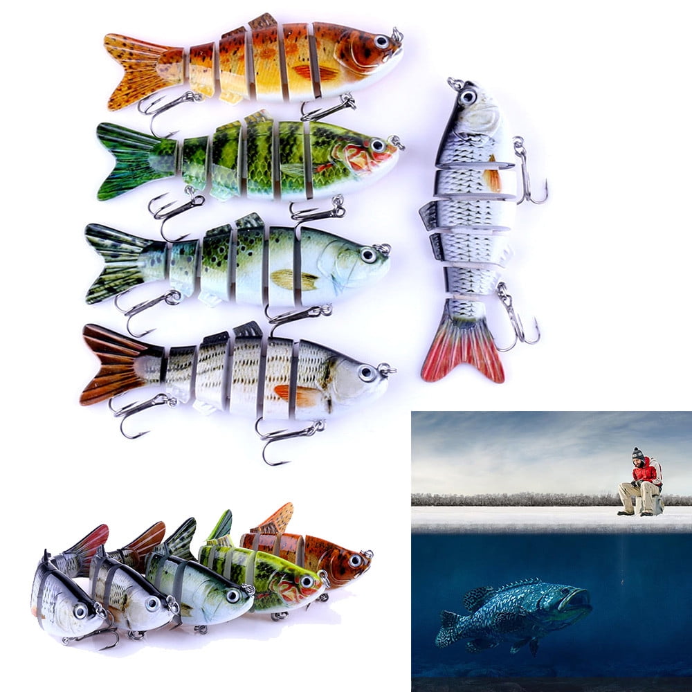 Wohany 6 Segment Swimbait Lures Crank baits Baits Hard Bait Fishing Lures - Image 3