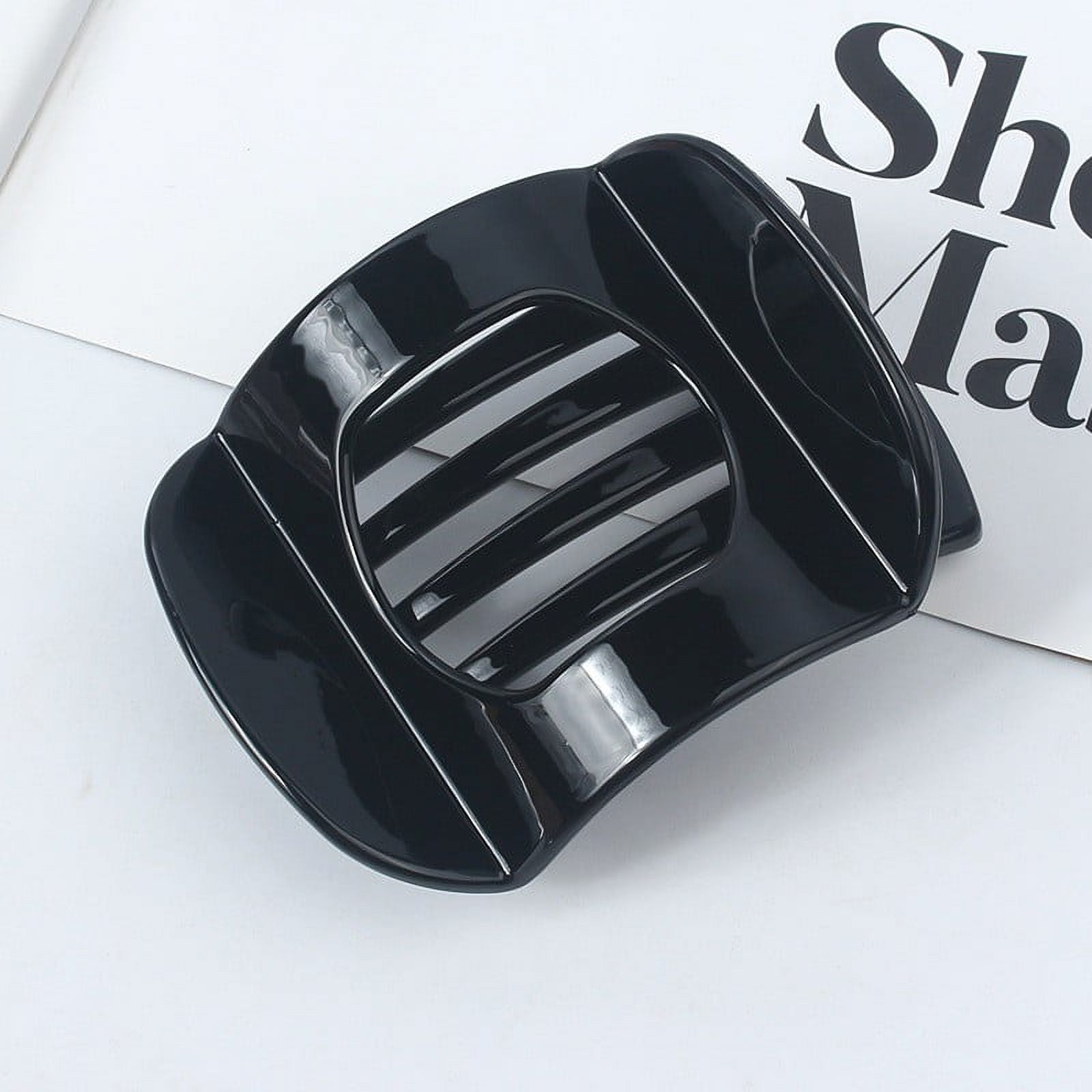 Flat Hair Claw Clips for Thick Hair for Women Hair Clips for Thin Hair Duck Billed Hair Clips Matte Hair Clips Large Hair Clips Neutral Claw Clips Off-White - Image 1