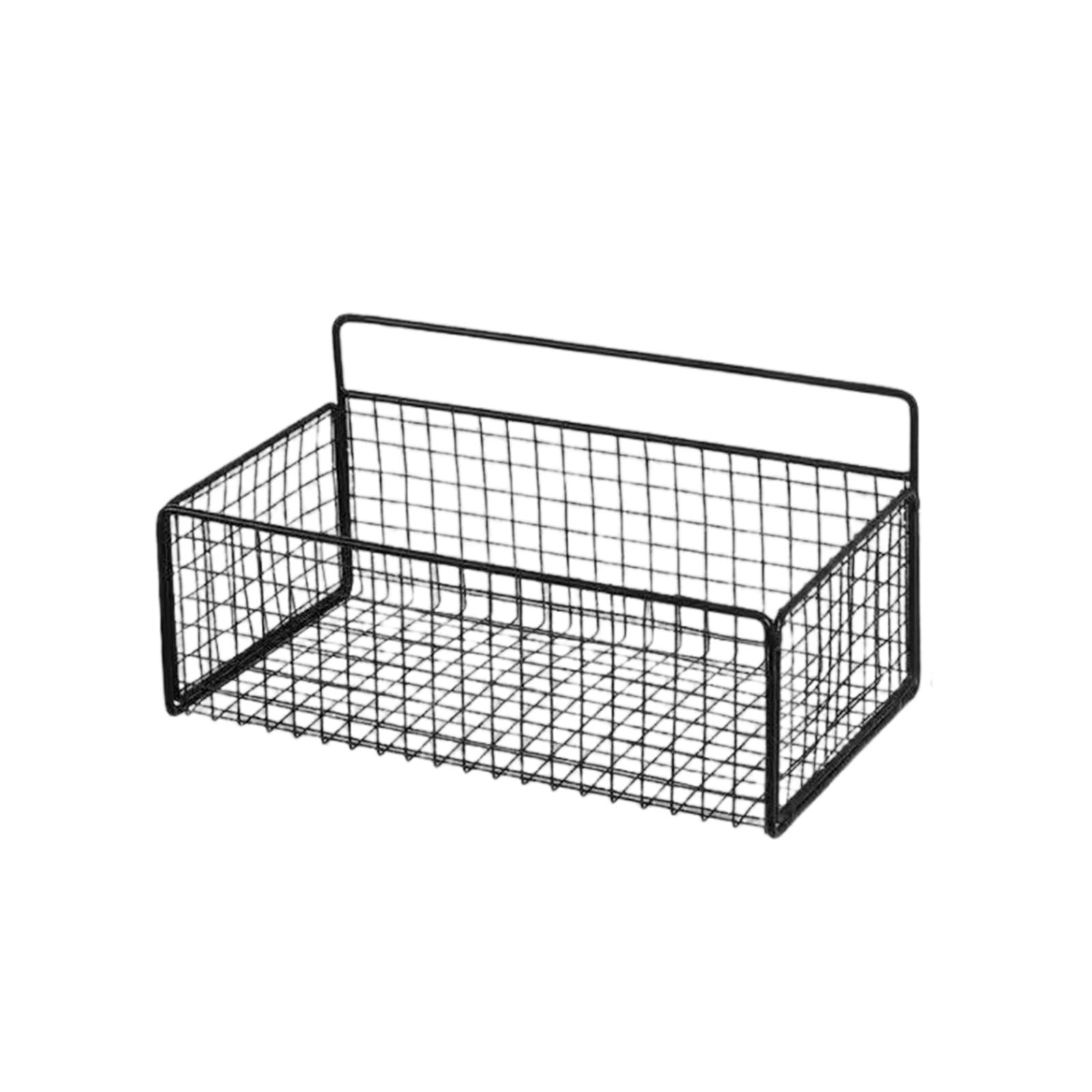 Hanging Floating Shelves, 2 Sets Of Wall Mounted Shelves For Wall Storage, Hanging Storage Shelf For Bathroom, Living Room, Bedroom, Kitchen Seasoning Rack Shower Toiletries Basket Black - Image 2