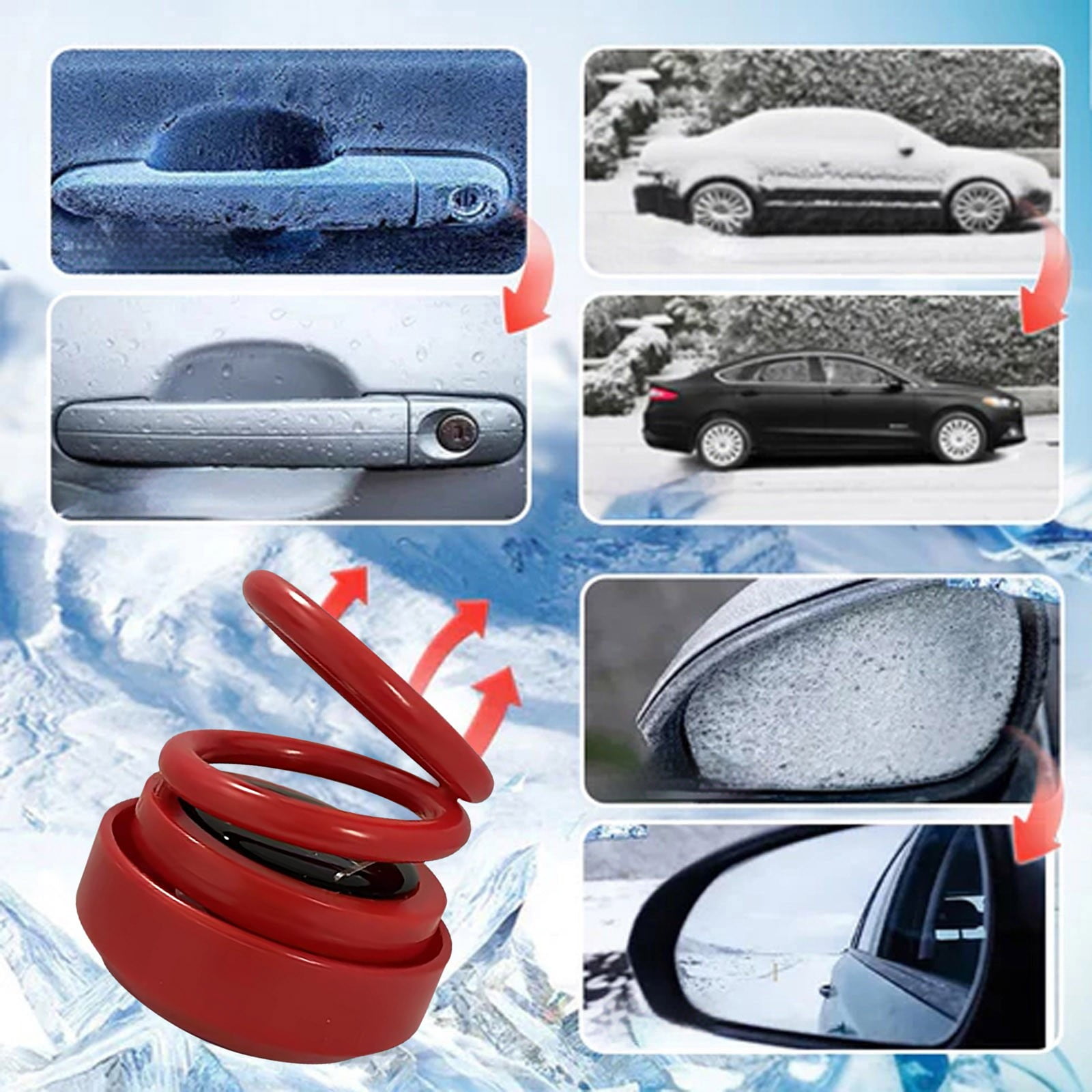 Portable Dynamic Molecular Heater,Heated Glass Fan Defroster Mini Car Heater Solar Anti-Icing Tool Kinetic Heating Portable Kinetic Molecular Car Defroster For Car Living Room Bedroom - Image 5