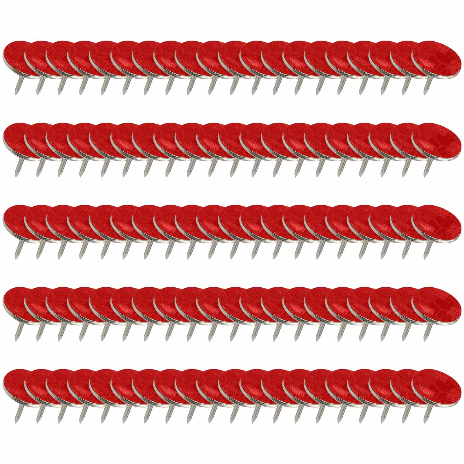100 Pcs Reflective Tacks Trail Marking Tacks Reflective Trail Tacks Glow Tacks Reflective Trail Markers Mark Trail Reflective Thumb Tacks for Hunting Hiking Camping Tree Stand Green - Image 2