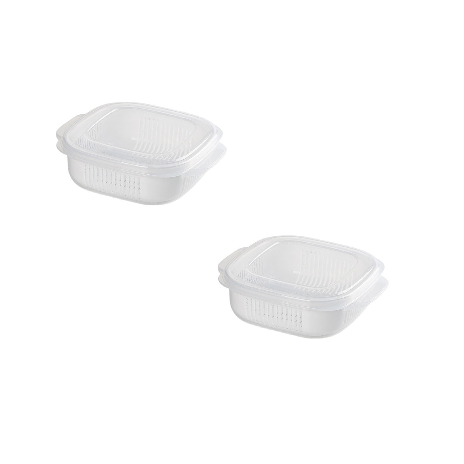 2 Pieces Microwave Bowls with Lids Small Microwave Steamer for Vegetables Microwave Cookware Microwave Safe Bowls Ramen Bowl Salad Dishes Food Container for Kitchen, 5.9X5.1X1.9in - Image 2