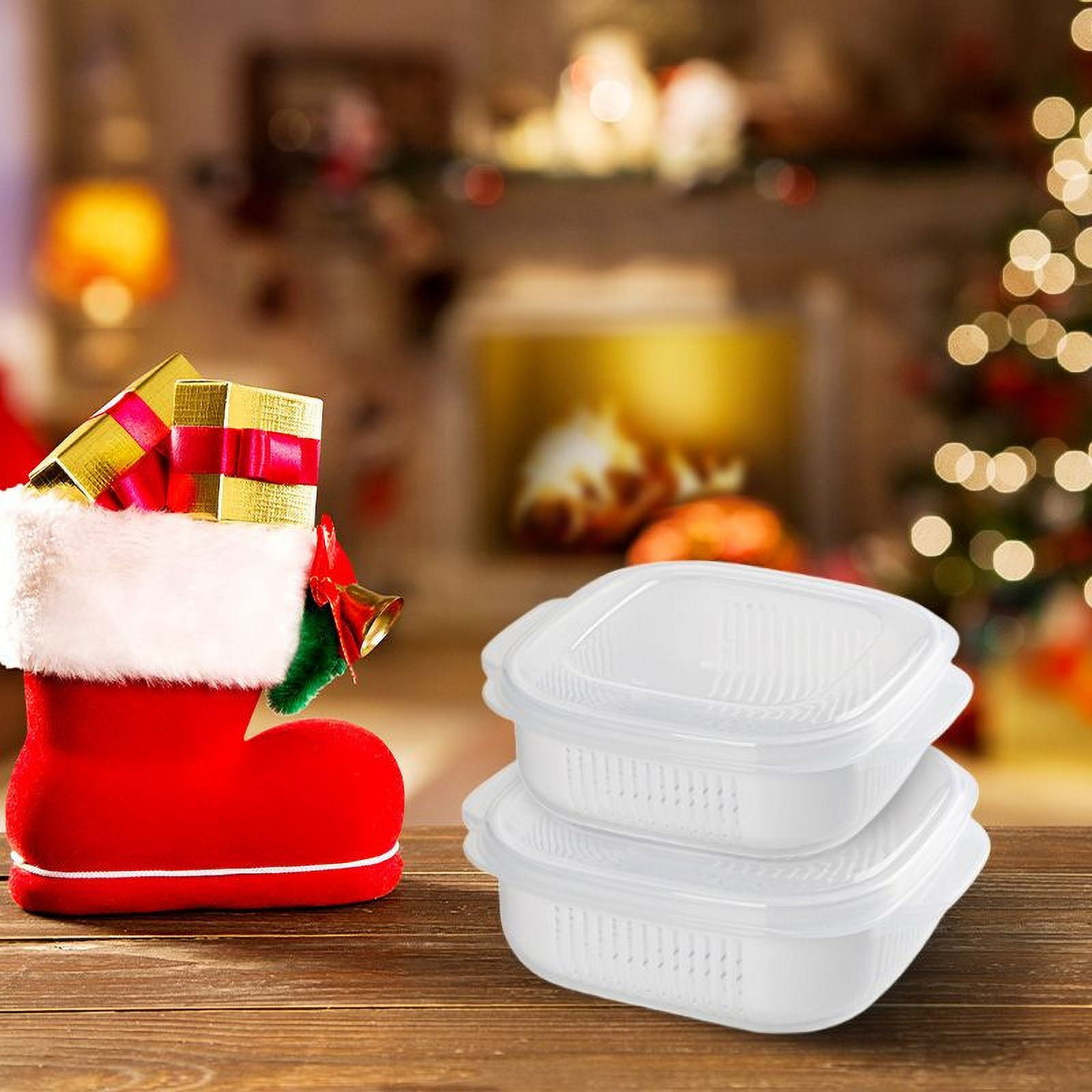 2 Pieces Microwave Bowls with Lids Small Microwave Steamer for Vegetables Microwave Cookware Microwave Safe Bowls Ramen Bowl Salad Dishes Food Container for Kitchen, 5.9X5.1X1.9in - Image 6