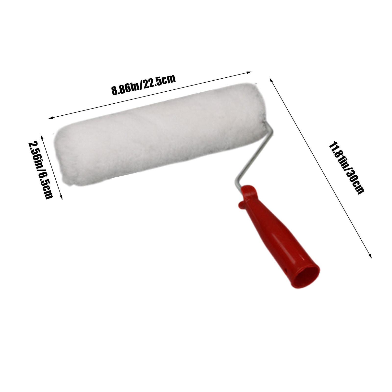 High-Performance Paint Roller Set - Ideal for Walls, Cabinets, and Furniture for Painting Walls Cabinet Doors Paint Roller Brush Paint Roller Including Tray Paint Set for House Painting White - Image 2