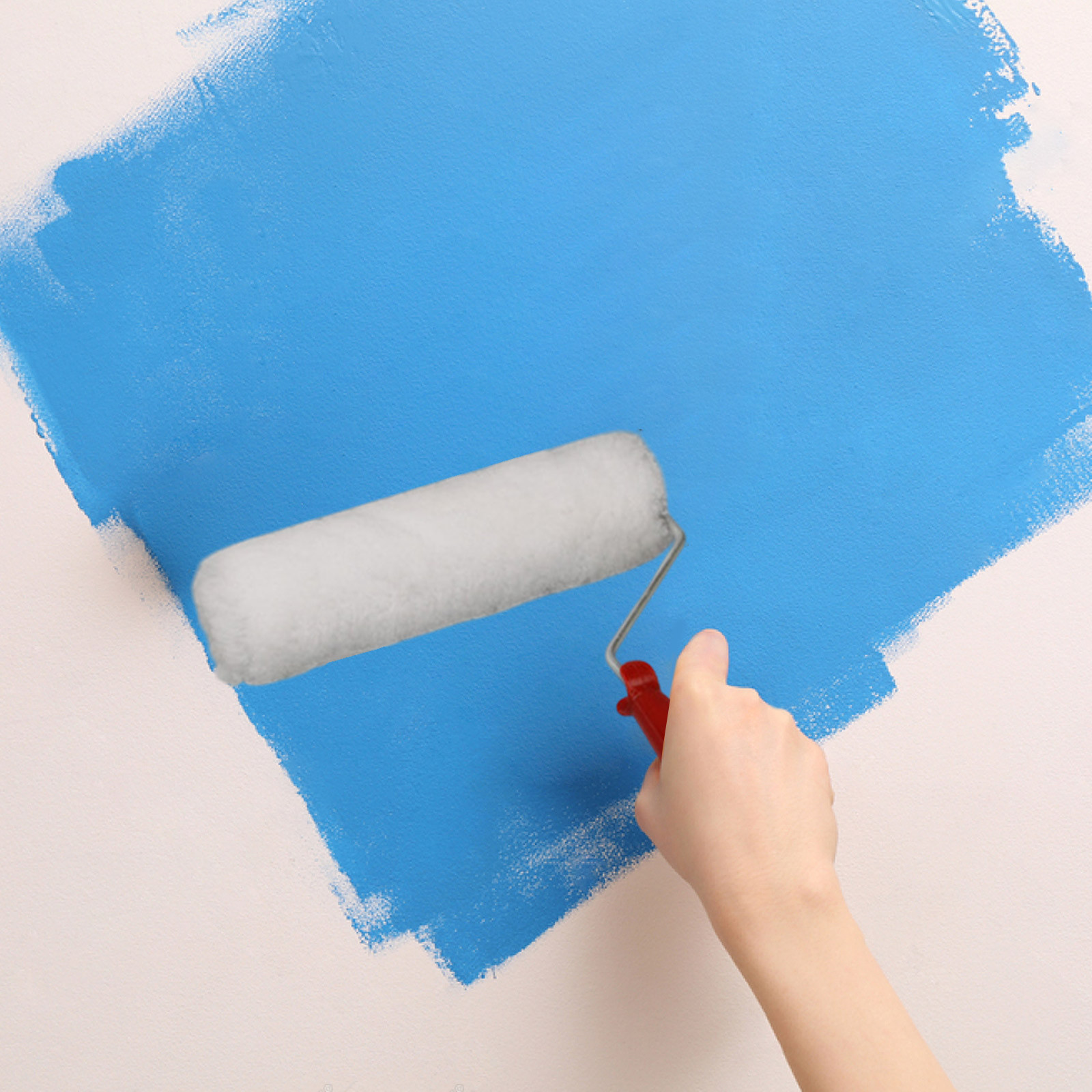 High-Performance Paint Roller Set - Ideal for Walls, Cabinets, and Furniture for Painting Walls Cabinet Doors Paint Roller Brush Paint Roller Including Tray Paint Set for House Painting White - Image 4