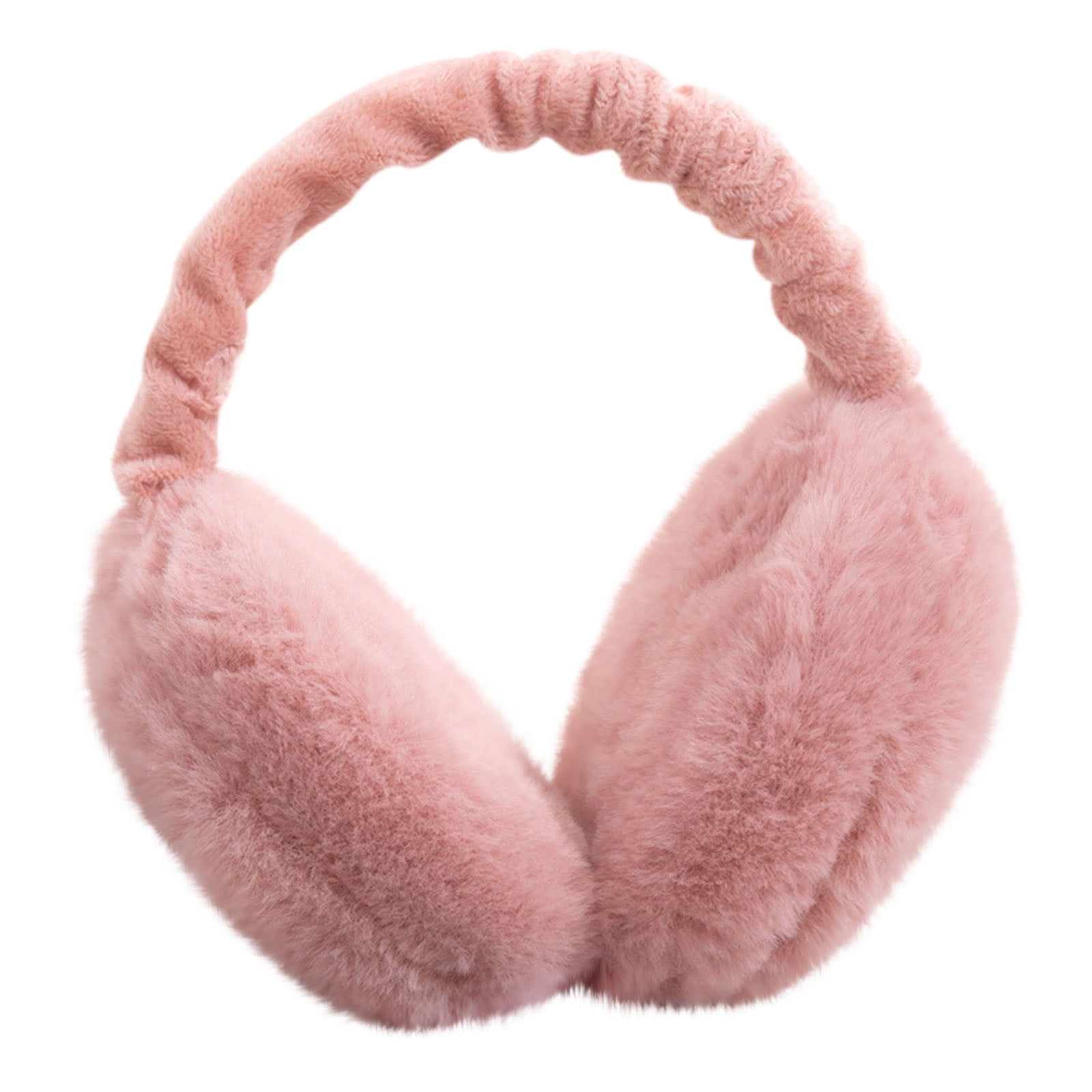 Women Ear Muffs Winter Girls White Earmuffs Fuzzy Kids Black Ear Muff Cute Fluffy Ear Warmers Foldable Ear Covers Boy Winter Thickened Earmuffs Foldable Hamburg Earmuffs Warm Earmuffs pink - Image 2