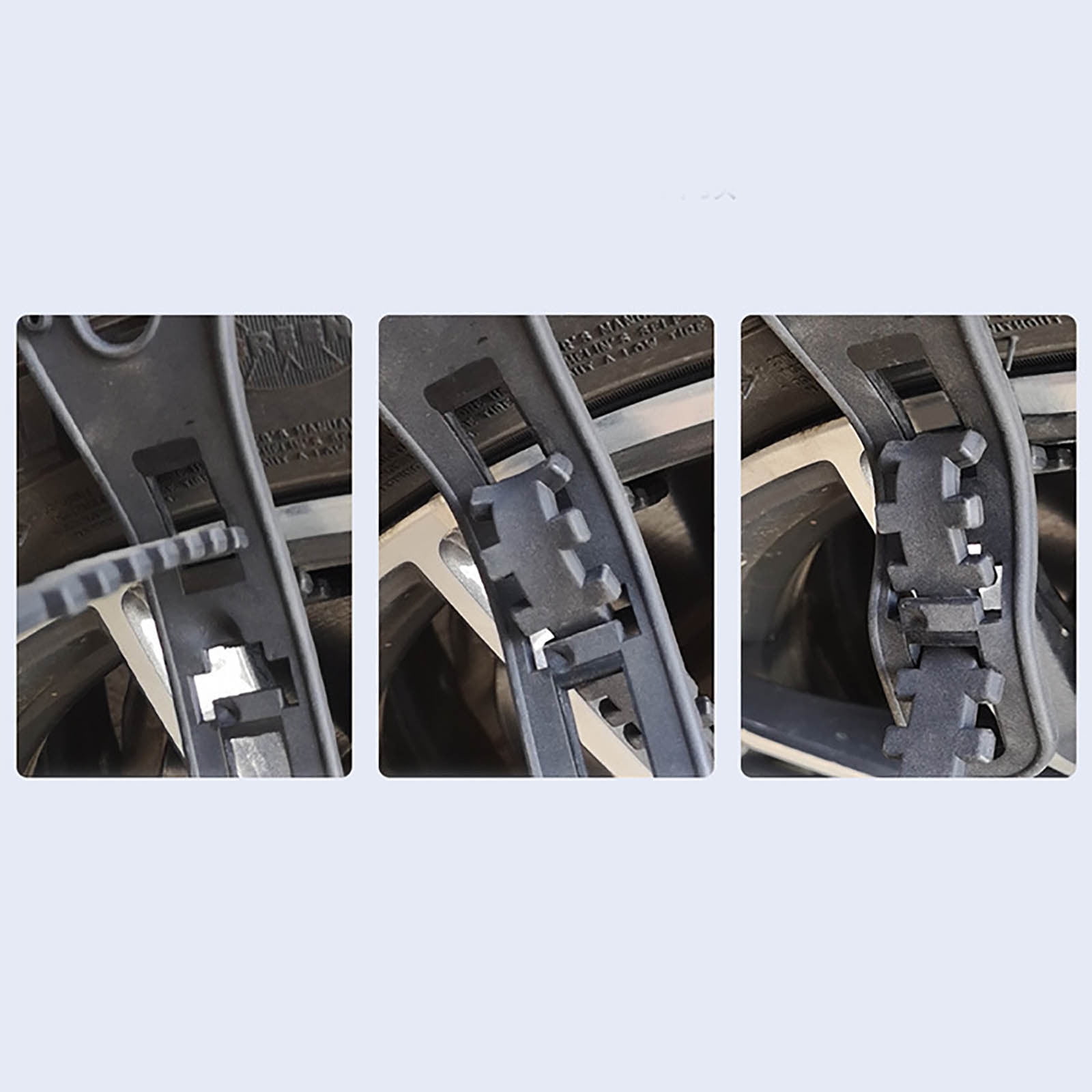 Reusable Anti Snow Chains of Car,Snow Tire Chains,Universal Adjustable Emergency Portable Snow Tire Chains for Car SUV Pickup Trucks Car Vuyungers Snow Chains Non-Slip Cable Tie Orange - Image 5