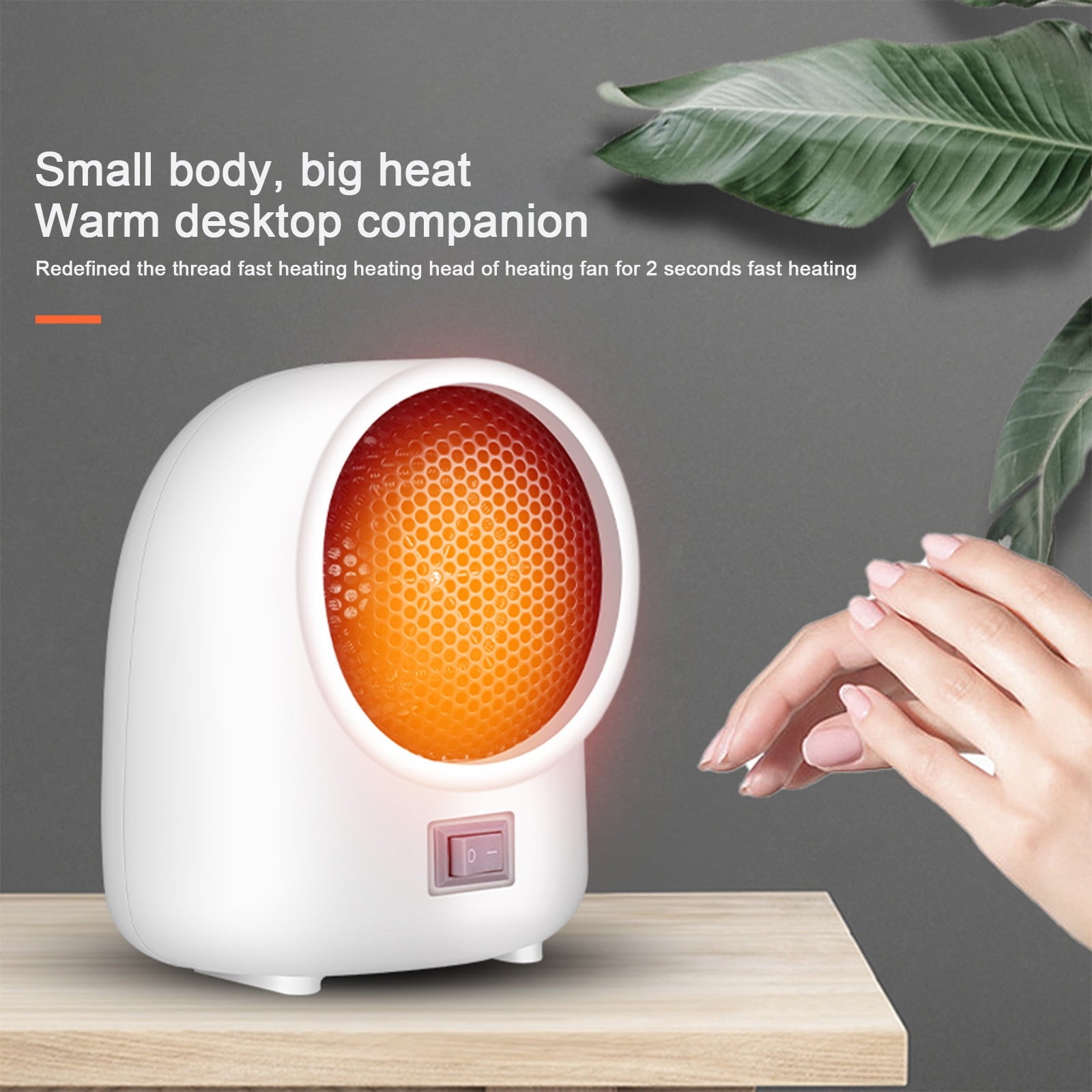 Space heater,Portable Quiet Desk Heater,Energy-Saving Bathroom Heater,Tipping and Overheating Protection,Fast Heating Small Space Warmer ABS PPS Energy Saving Indoor Decor for Desk Pink - Image 3