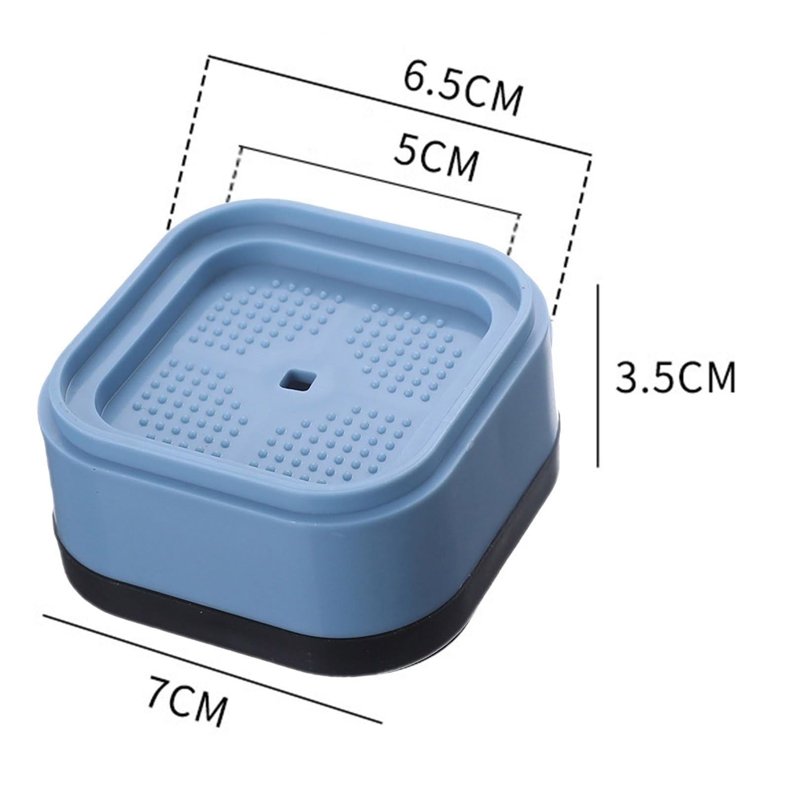 Furniture Risers, Adjustable Bed Risers Heavy for Table Desk Couch, Square Stackable Bed Raisers Blocks,4PCS Floor Protection Riser Stackable Washing Machine With -Slip Pad Shock-Absorbing - Image 3
