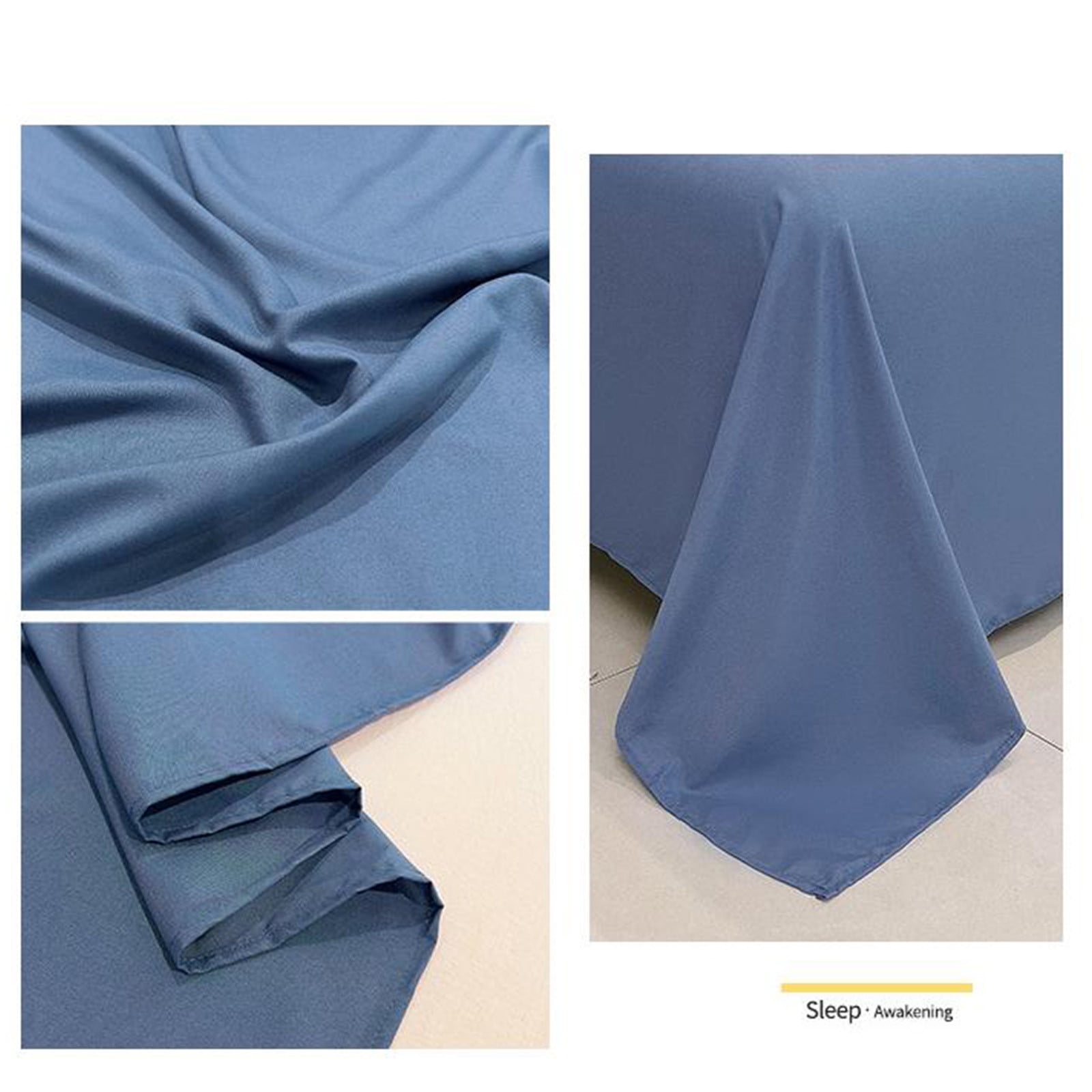 Waterproof Bed Flat Sheet ,Best Season Cotton Sheet-Long Staple Cotton Sheets Set, Soft Cotton Bed Sheets,Reusable Washable Mattress Protector Sheet, Furniture Cover for Bedding,Couch Blue - Image 4