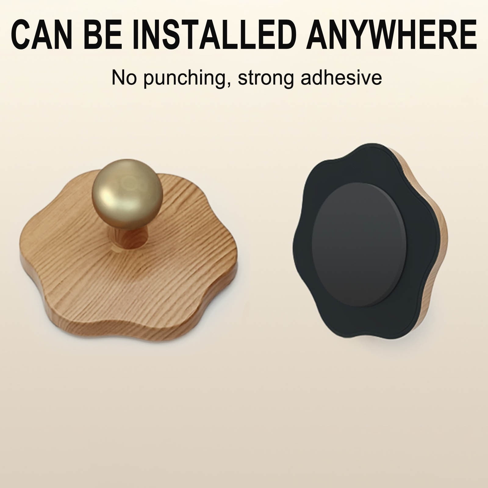 Wall Lights for Bedroom Battery Operated Wall Sconce Lamp Vanity Light Magnetic Wooden Wireless Rechargeable Wall Lights,Rotating Multi-purpose Night Light Movable Light Detachable Cabinet Light A - Image 5