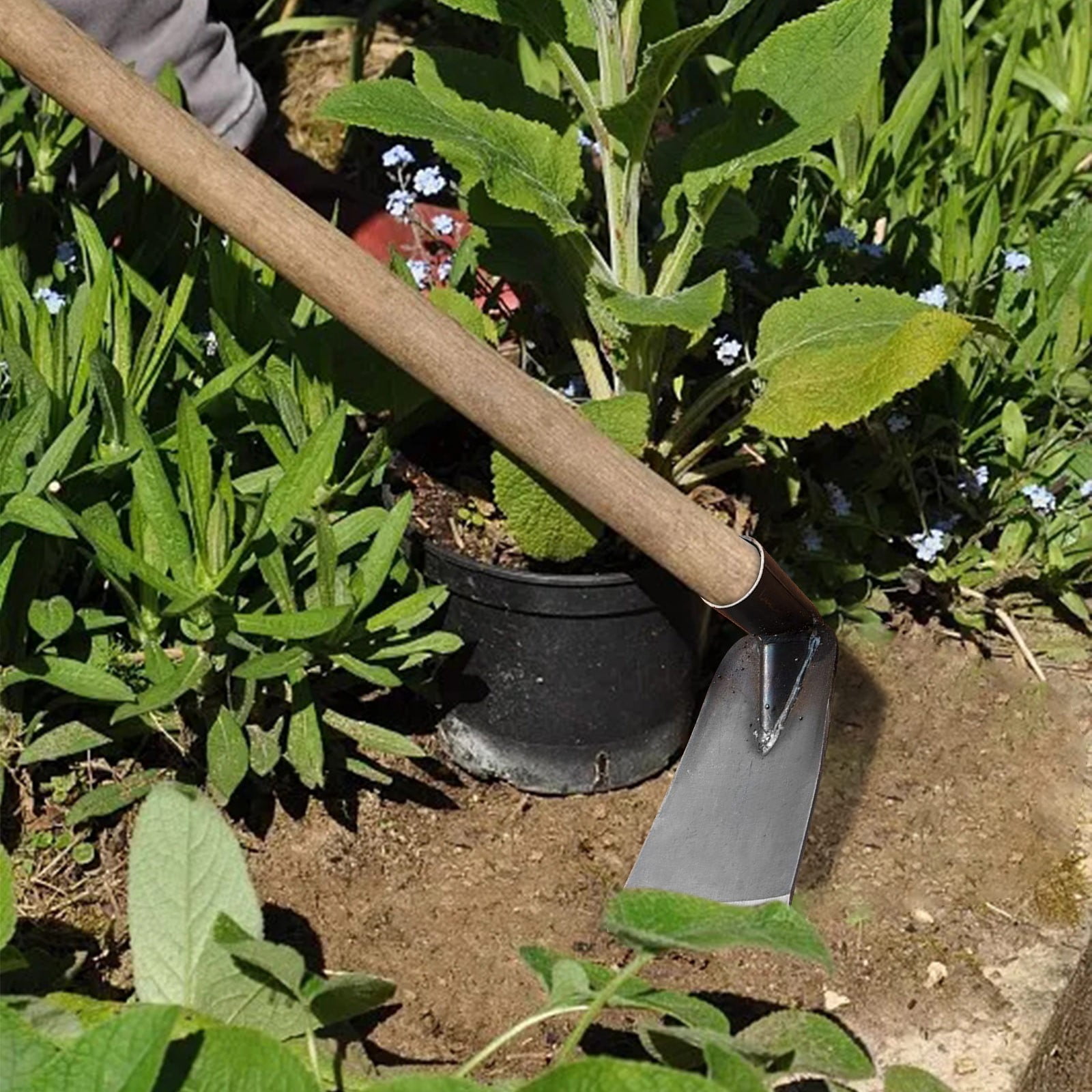 Cetilox Outdoor Hoe Garden Tool -Garden Hula Hoes for Weeding Gardening - Weeding Loop Stirrup Hoe for Planting Vegetables Flower Hoes - Planting Vegetables Flower Hoes Without handle C - Image 4
