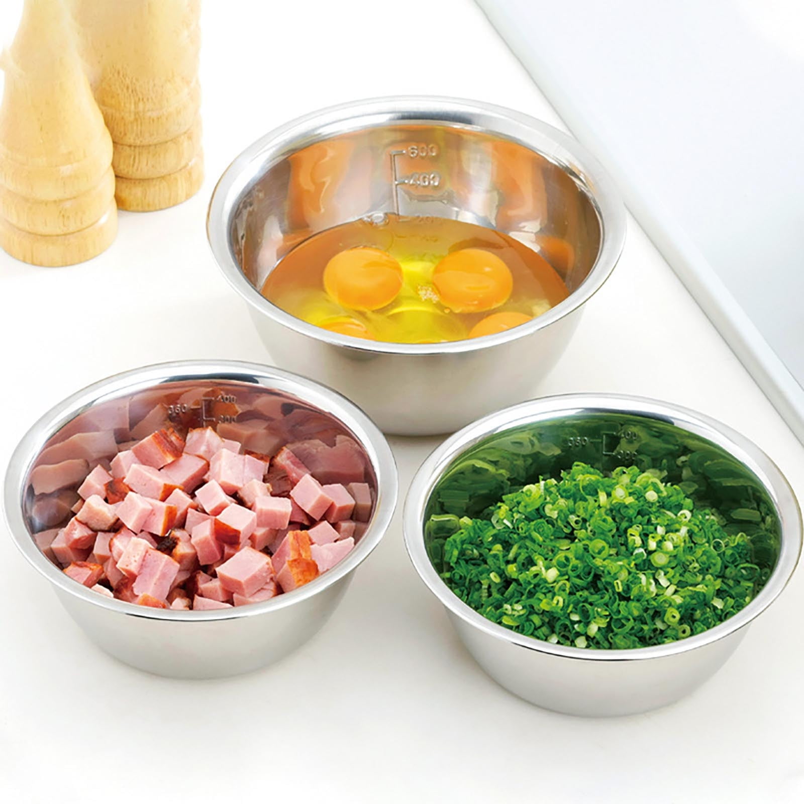 Thickened Stainless Steel Mixing Bowl - Salad Bowl, Metal Bowls, Stainless Steel Basin, Heavy Duty Deeper Edge Mirror Finish Dishwasher Safe Bowl, Metal Bowls,Stainless Steel Basin, Water Basin 14CM 400ml - Image 3