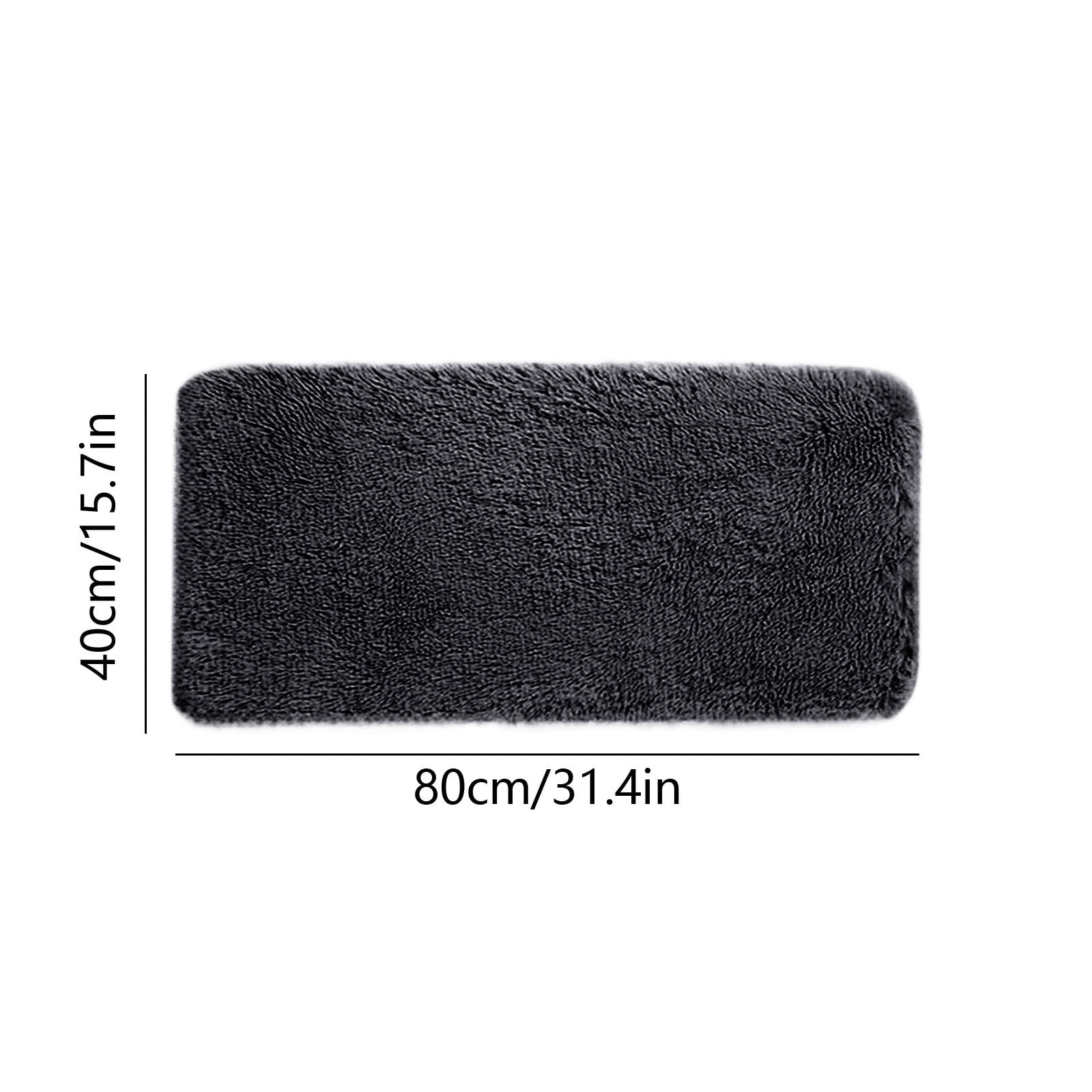 Washable Runner Rug for Bedroom Living Room Rug - 40 x 15.7 Inch Bath Mats Red Soft Fluffy Hallway Runner Rug, Non-Slip Indoor Carpet for Kitchen Laundary Room Decor Entryway Bathroom Red - Image 6