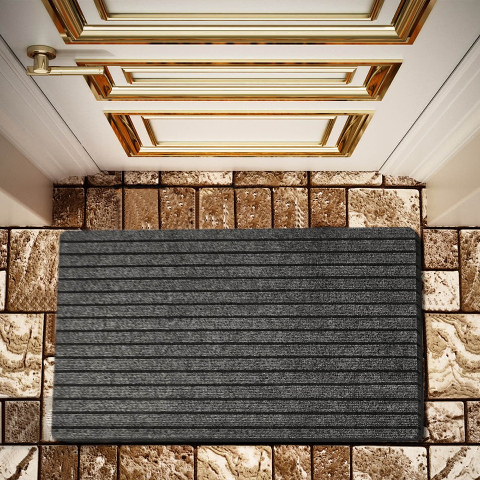 40 x 24 Inch Absorbent Door Mat - Customizable Size, Durable & Stylish, Perfect for Living Room, Kitchen, and Entryway, Easy to Clean Gray - Image 4
