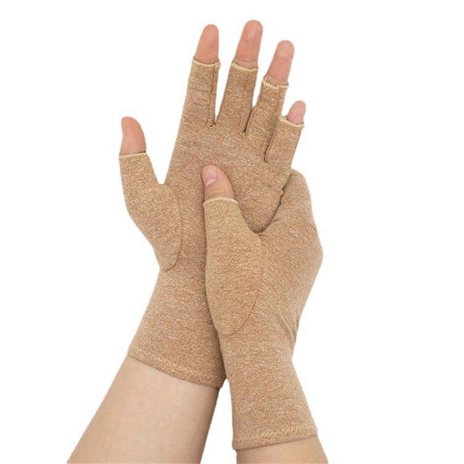 Pressure Gloves Half Finger, Cycling Joint Care Sports Gloves, Antiskid Fitness Gloves for Men and Women, Comfortable Compression Gloves for Hand Relief, Mobility & Repetitive Task Support, Size M D - Image 1