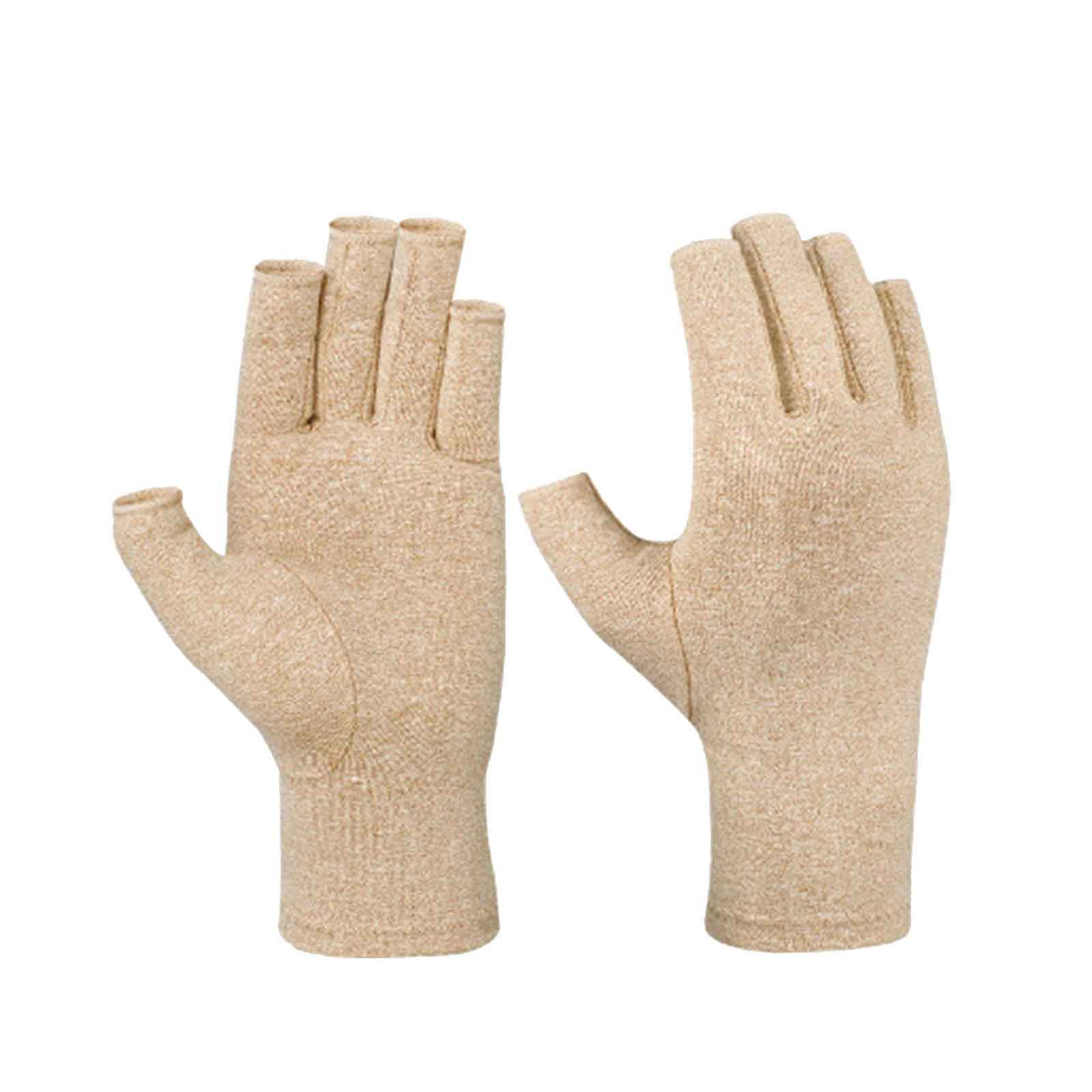 Pressure Gloves Half Finger, Cycling Joint Care Sports Gloves, Antiskid Fitness Gloves for Men and Women, Comfortable Compression Gloves for Hand Relief, Mobility & Repetitive Task Support, Size M D - Image 2
