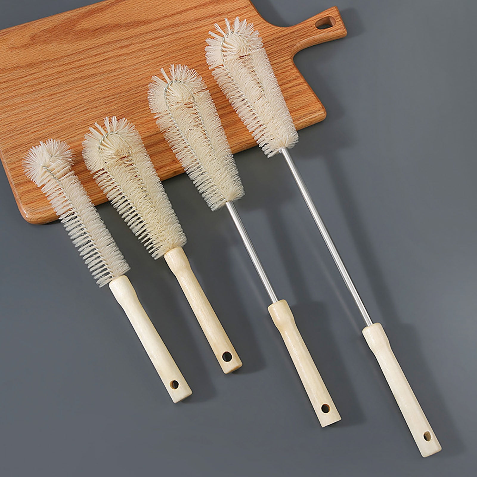Cup Brush Cleaner with Long Handle - Small L-Shaped Cleaning Brush for Bottles, Mugs, Glasses, Ceramic, Plastic, and Vacuum Flasks, Soft Nylon Bristles, Convenient Hanging Design,10 inch, Easy Storage C - Image 6