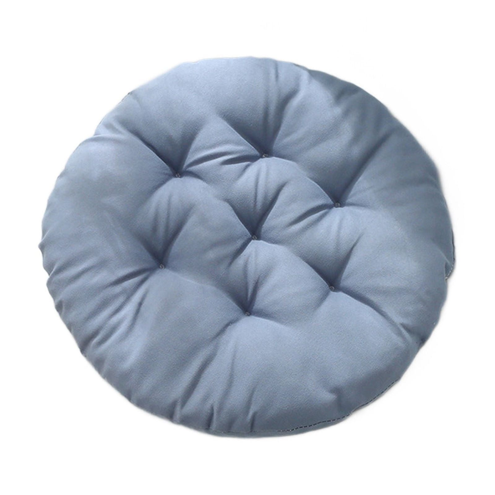 Round Bar Stool Cushion - Round Soft Chair Cushions Home Floor Pillow Indoor Corduroy Chair Pads Office Seat Cushion, Comfortable Sitting for Wooden or Metal Stools Gray - Image 1