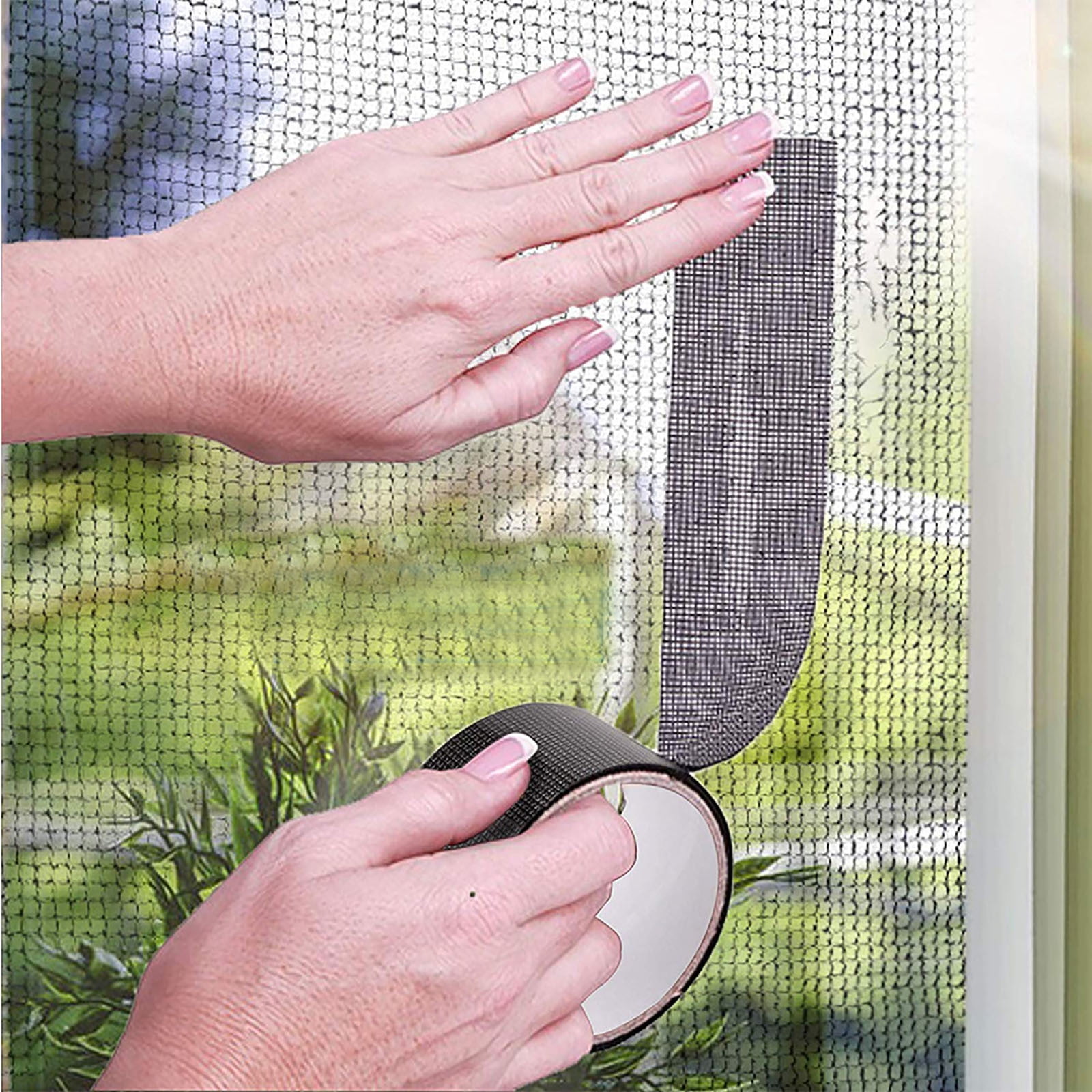 Self-Adhesive Window and Door Screen Repair Tape, Anti-Insect Fly Mosquito Net Patch, 2