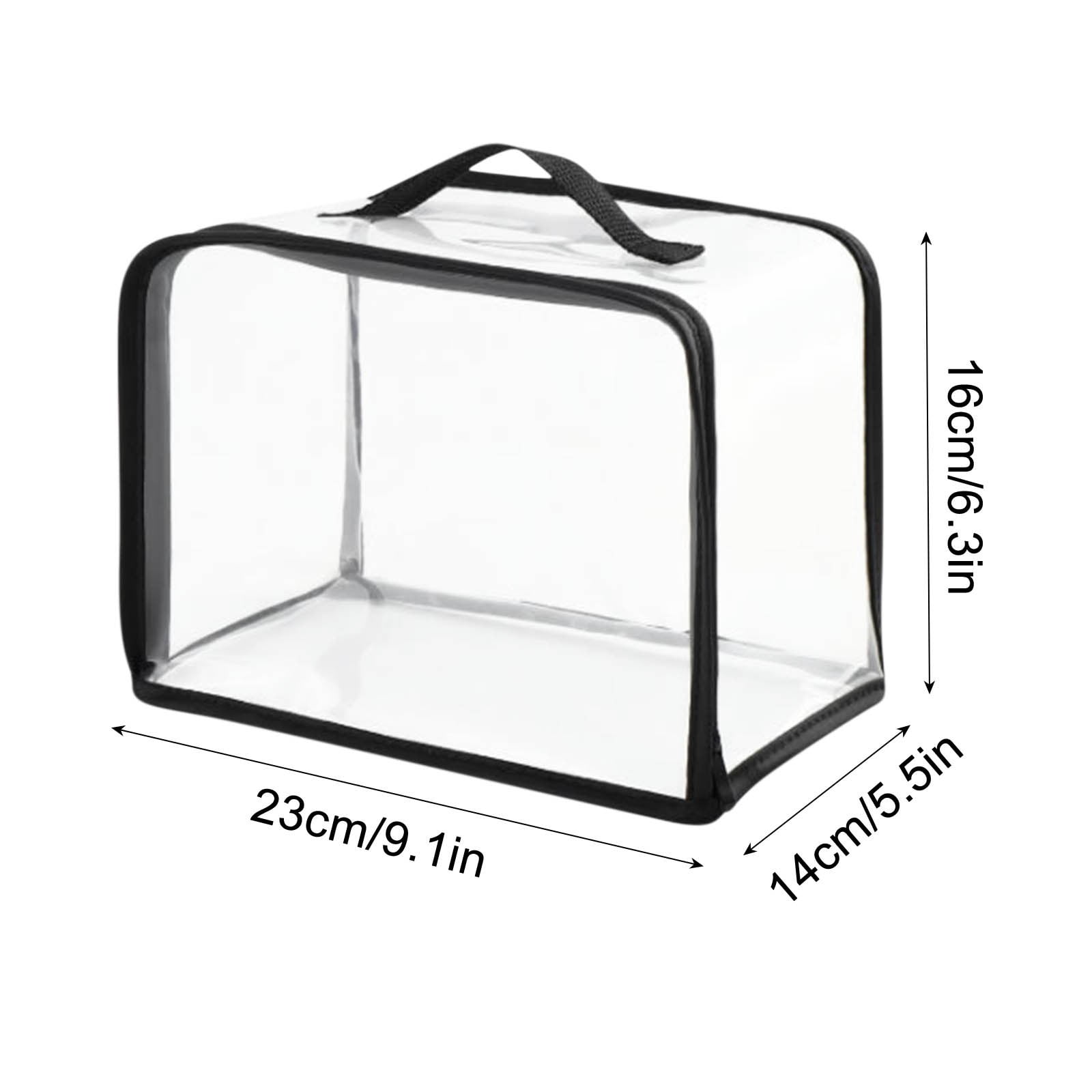 Clear Makeup Bags - Visual Bag Organizing Bag, Large Cosmetic Makeup Bags Set Clear PVC with Zipper Handle Portable Travel Luggage Pouch Airport Airline Vacation Organization A - Image 3