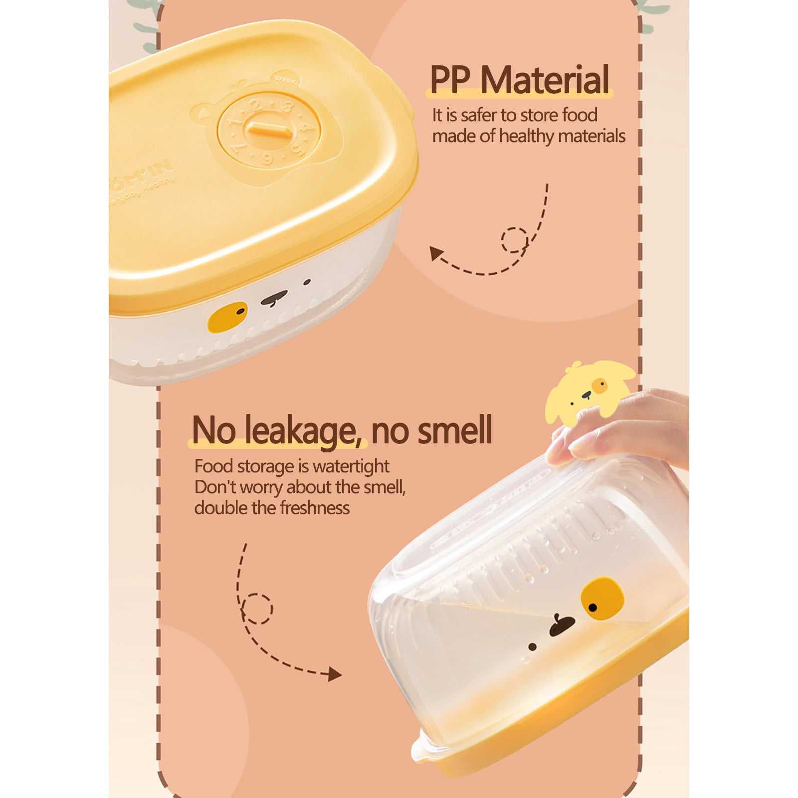 Shallots Ginger Garlic Storage Box - 5.9x2.8in Food-grade Refrigerator Fresh-keeping Box with Detachable Draining Basket for Vegetables, Minced Garlic & Food Prep Pink - Image 4