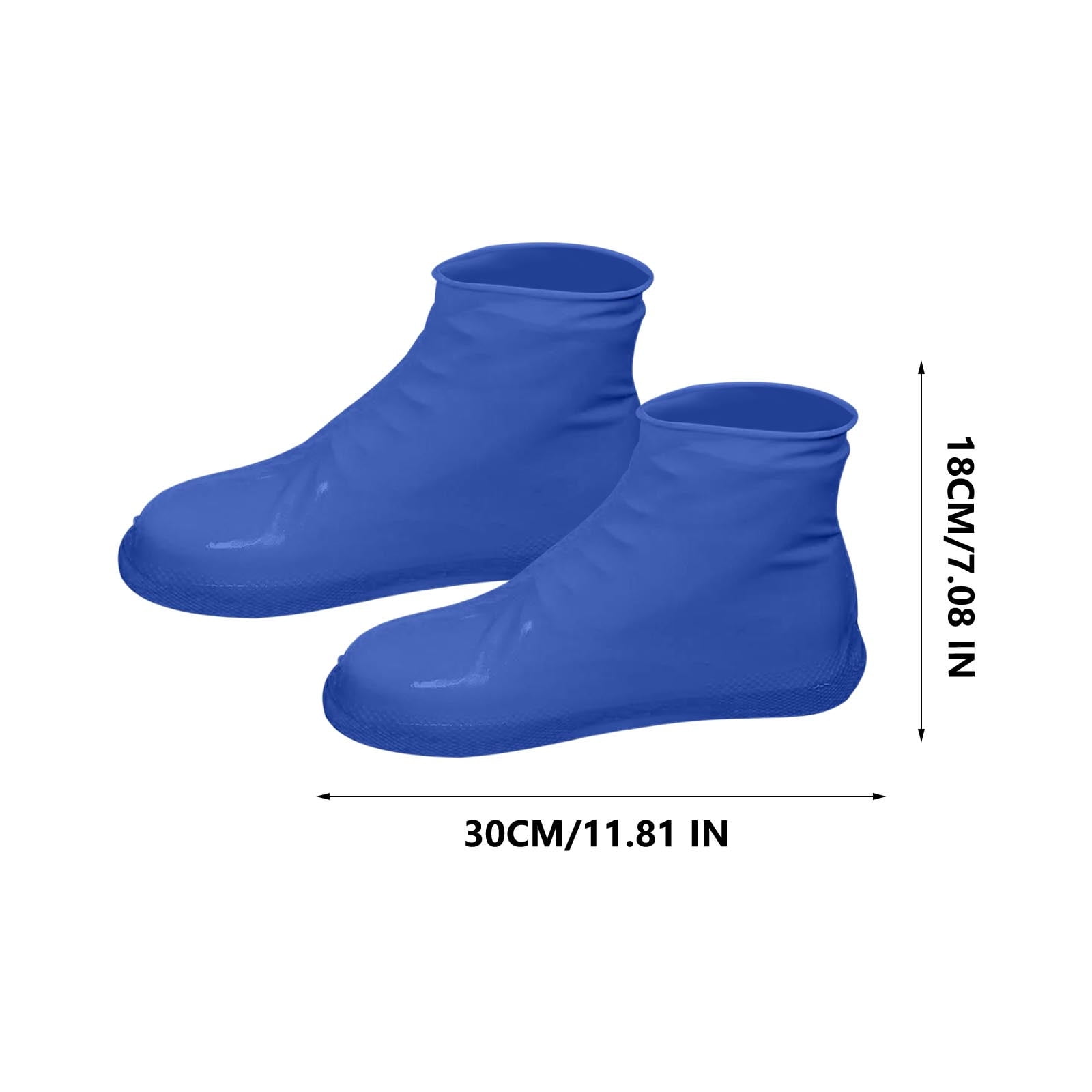 Waterproof Shoe Covers Upgraded,Rain Shoe Covers Reusable Silicone Non Slip Shoe Covers for Outdoor,Rain Shoe Covers for Women and Men, Thickened Wear Rainproof And Waterproof Shoe Cover white, yellow, blue, , and red - Image 4