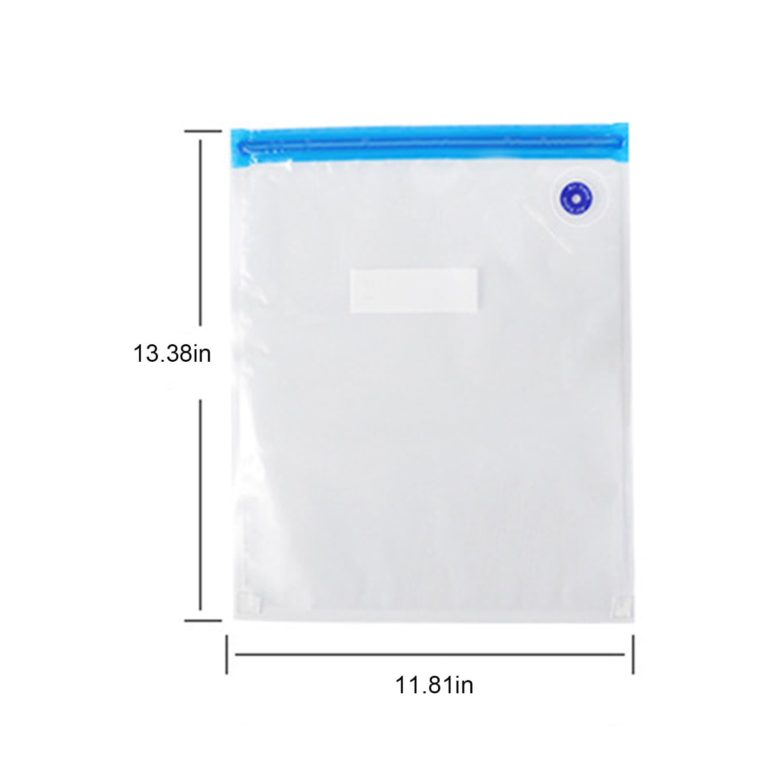 10-Pack Reusable Vacuum Food Storage Bags - BPA-Free, Various Sizes, Double Zipper Seal, Easy-to-Use Vacuum Sealer Bags for Food, Pet Treats & Small Items - Clear, Space-Saving, Freshness Preservation 30*34 - Image 3