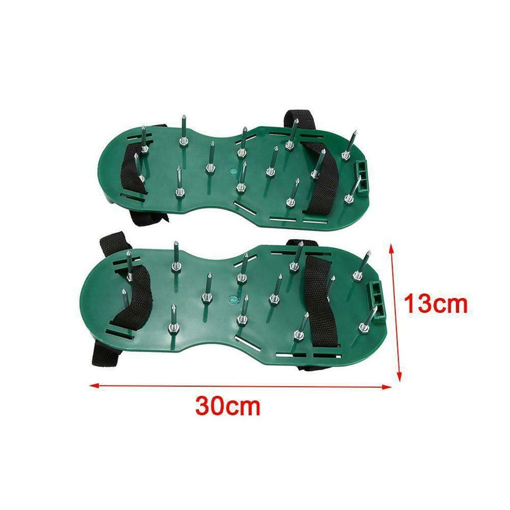 Lawn Aerator Shoes with Hook & Loop Straps for Effectively Aerating Lawn Soil, One Size Fits All Free-Installation Heavy Duty Spiked Sandals Shoes for Easy Use for Yard Patio Garden - Image 3