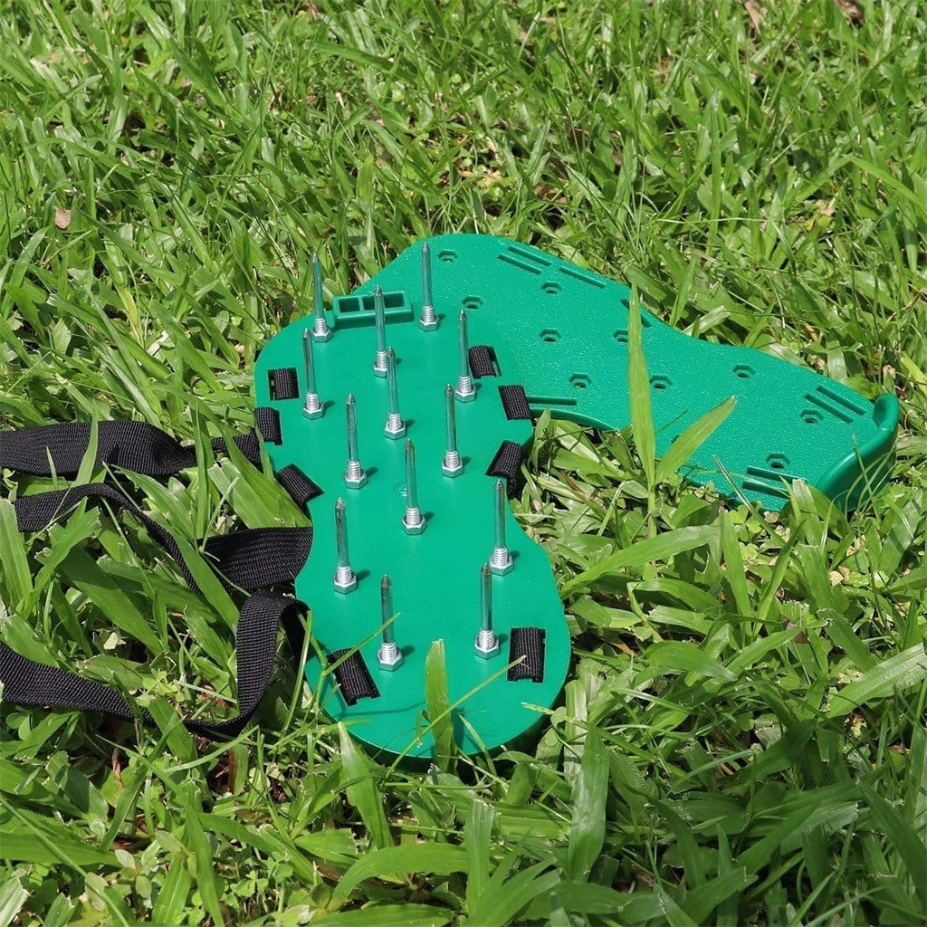 Lawn Aerator Shoes with Hook & Loop Straps for Effectively Aerating Lawn Soil, One Size Fits All Free-Installation Heavy Duty Spiked Sandals Shoes for Easy Use for Yard Patio Garden - Image 6