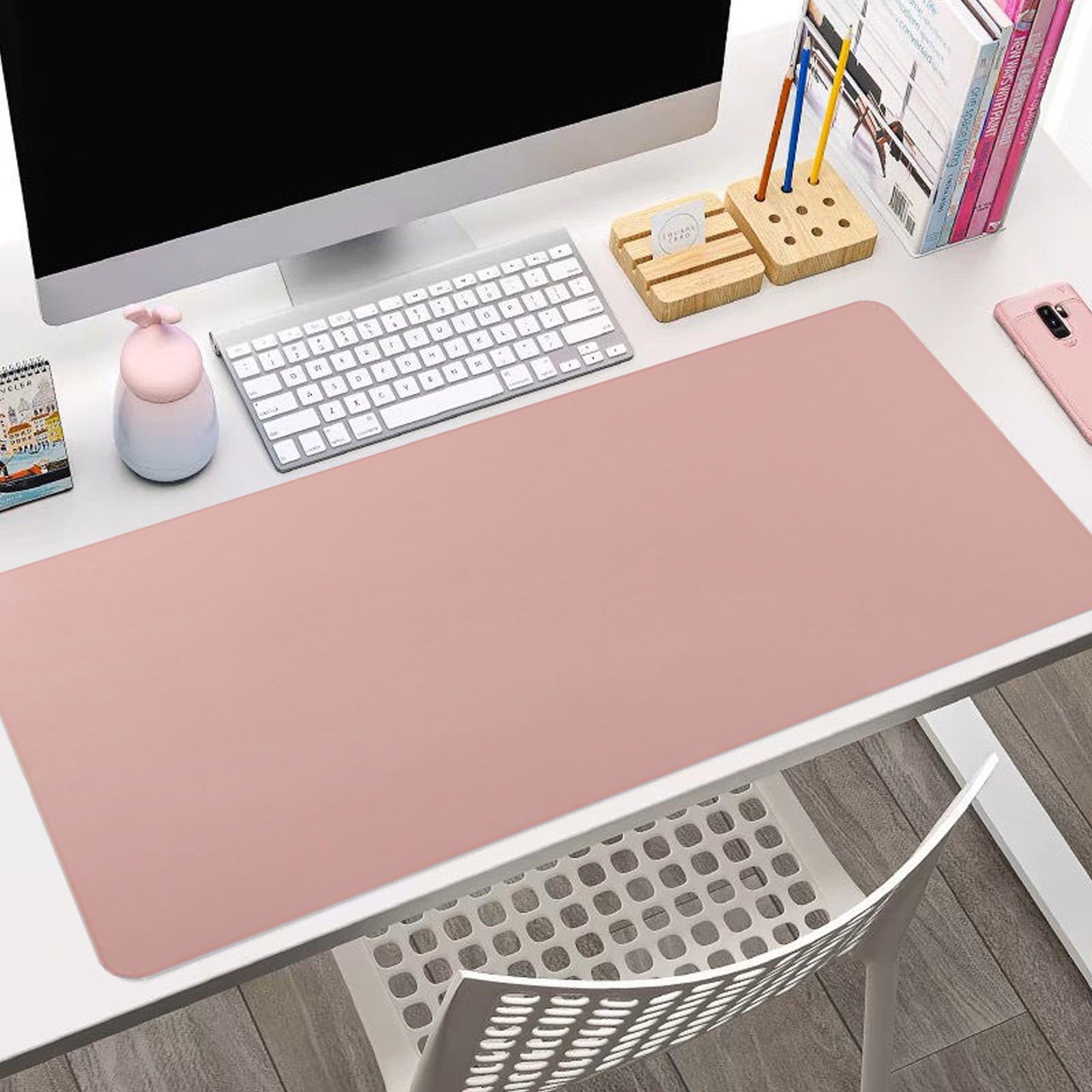 Leather Desk Pad Protector, Office Desk Mat, Large Mouse Pad, Non-Slip PU Leather Desk Blotter, Laptop Desk Pad, Waterproof Desk Writing Pad for Office and Home, 31.5x15.7 31.5