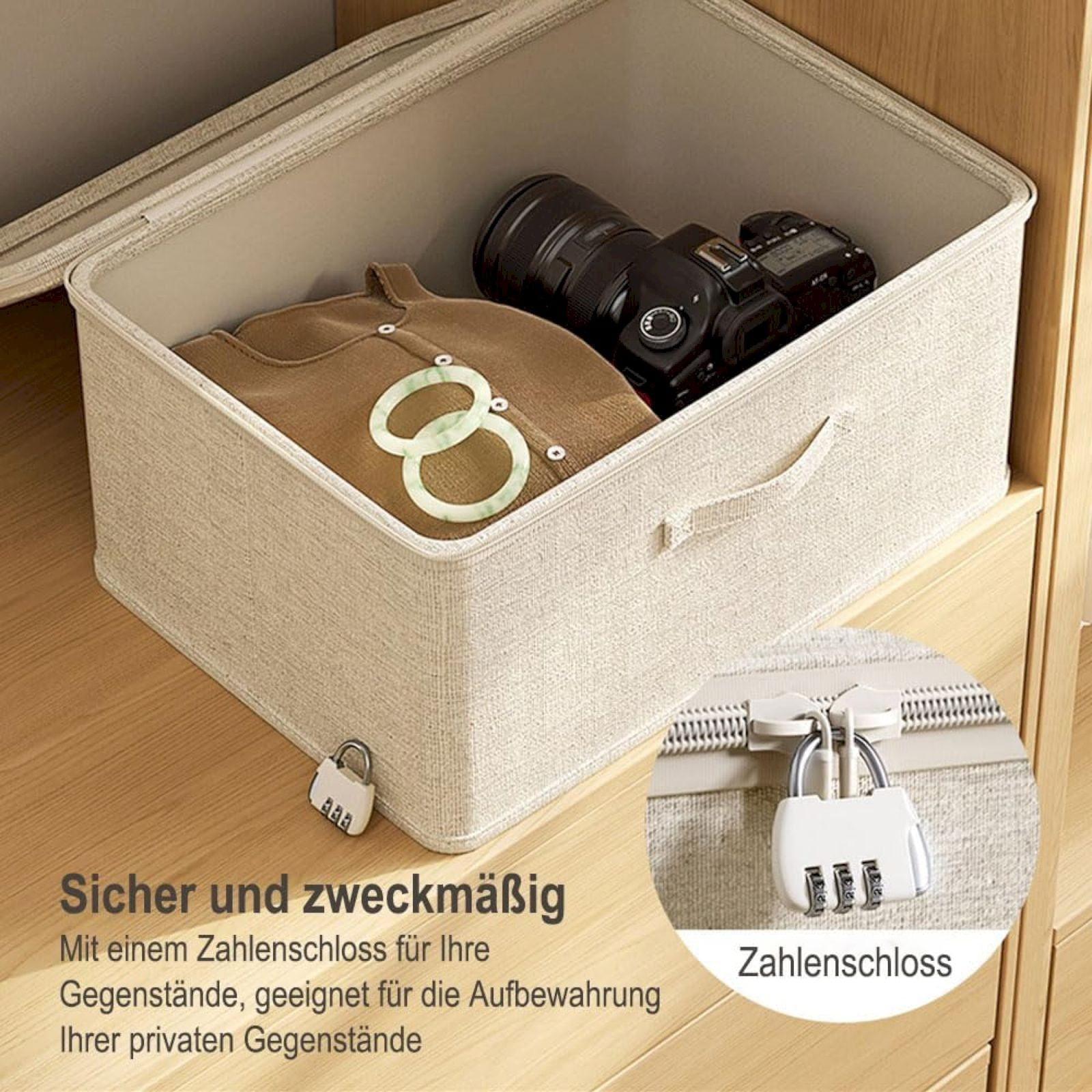 Lockable Adult Toy Bag Storage Organizer Toy Bag Storage Bins Case with Zipper Lid for Women and Men Clothes Container,(Multisize) 15