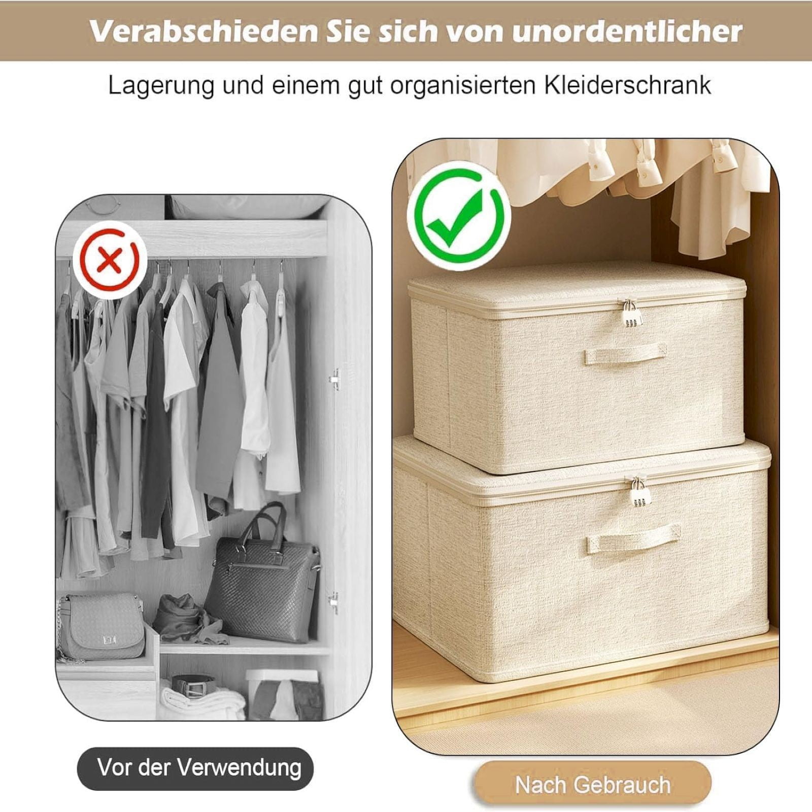 Lockable Adult Toy Bag Storage Organizer Toy Bag Storage Bins Case with Zipper Lid for Women and Men Clothes Container,(Multisize) 15