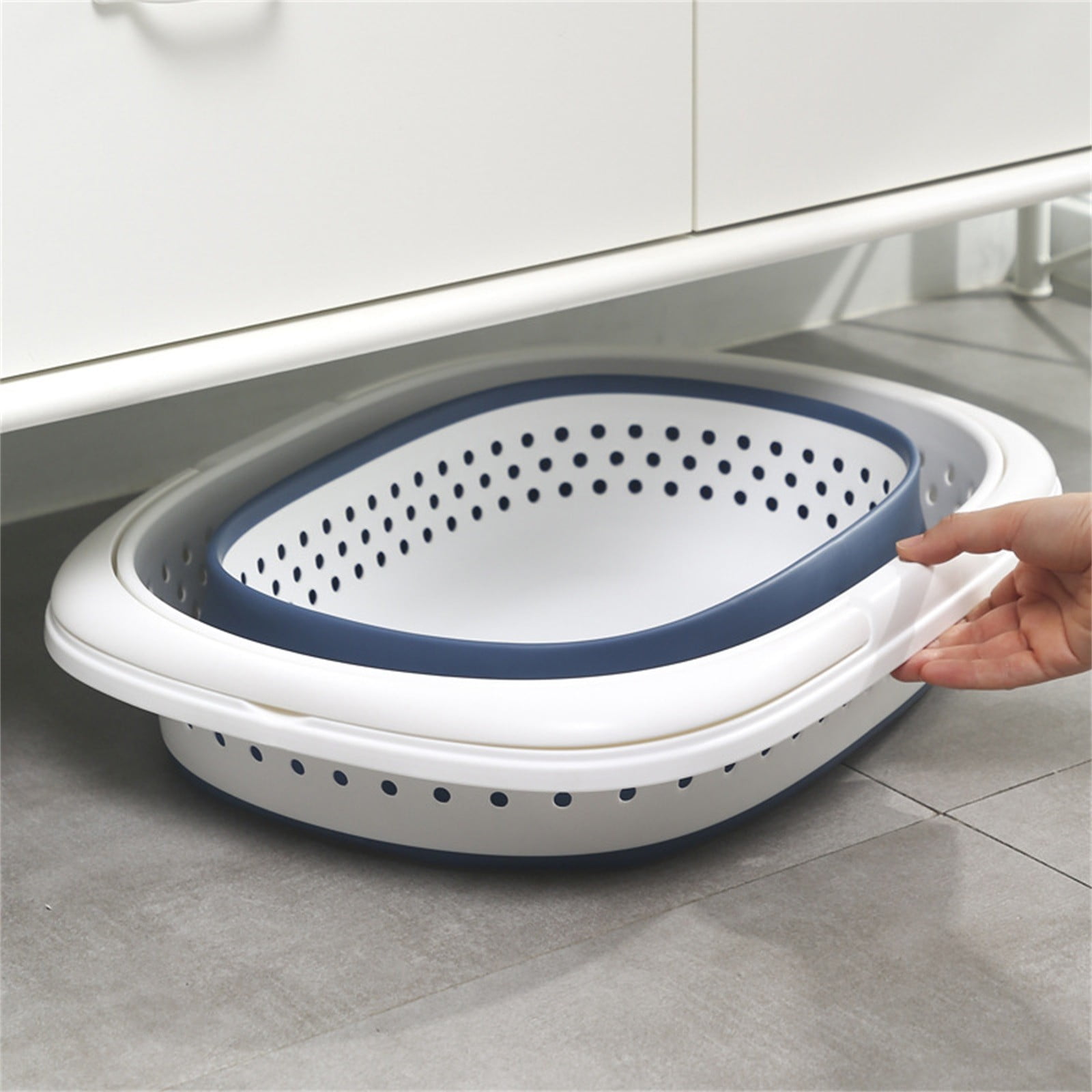 Collapsible Laundry Basket, Collapsible Laundry Basket with Handles, Foldable Laundry Basket Plastc,Pop Up Tall Storage Container/Organizer/Clothes Hamper for Laundry, 12.8x16.73x11.02 12.8