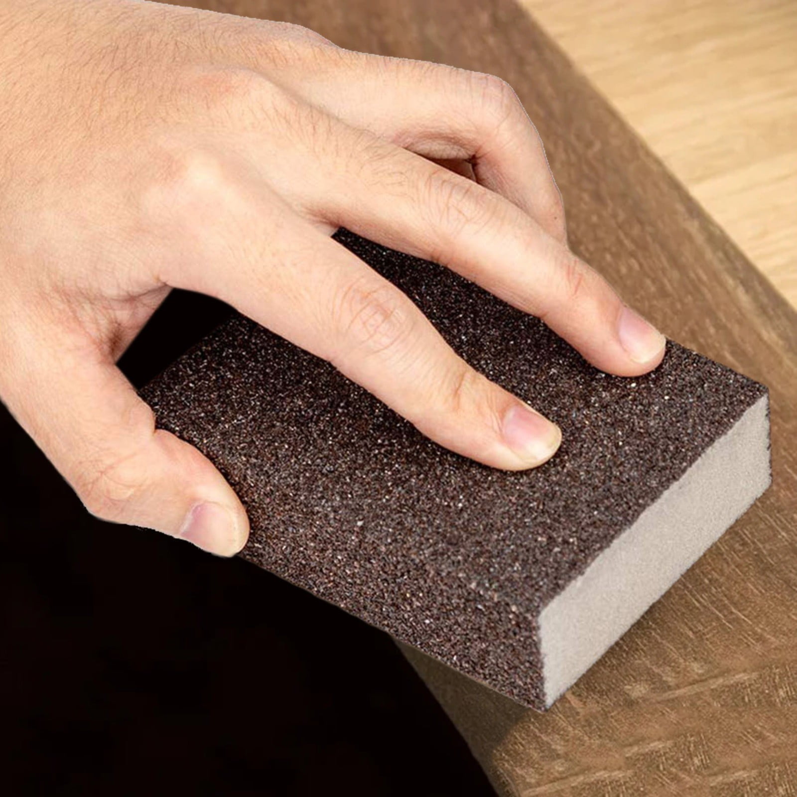 Sanding Sponge, Three Kinds of Grits 60/100/180, Washable and Reusable Handmade Sandpaper Block, Drywall Sandpaper Blocks for Wooden Drywall Sheetrock and Metal Glazing, 2.75x3.93x1.02 2.75