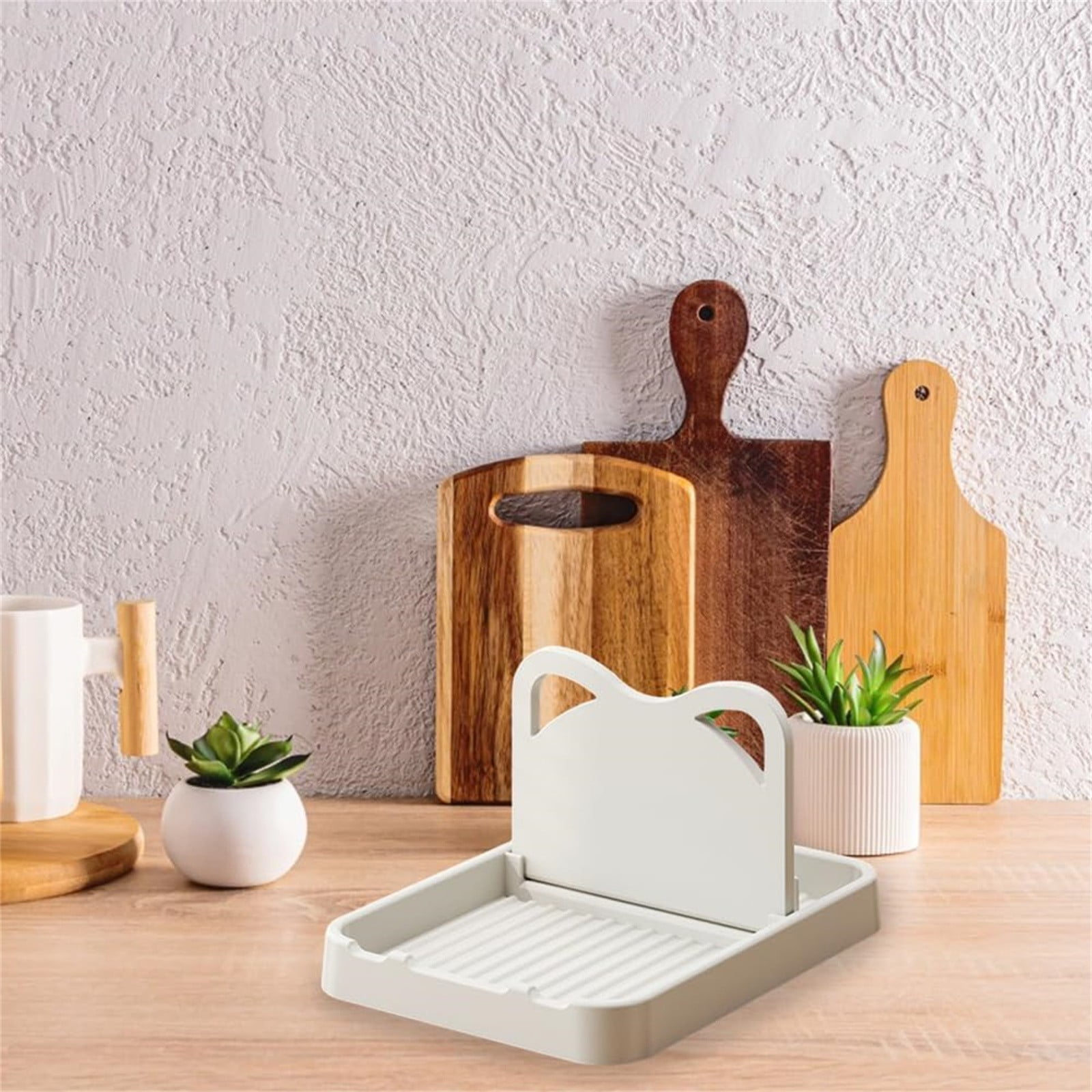 Silicone Spoon Rest with Lid, Heat-Resistant Foldable Utensil Holder for Spatulas, Kitchen Counter Organizer, Stove Top Safe Gray 7.28x5.51x4.13' 7.28