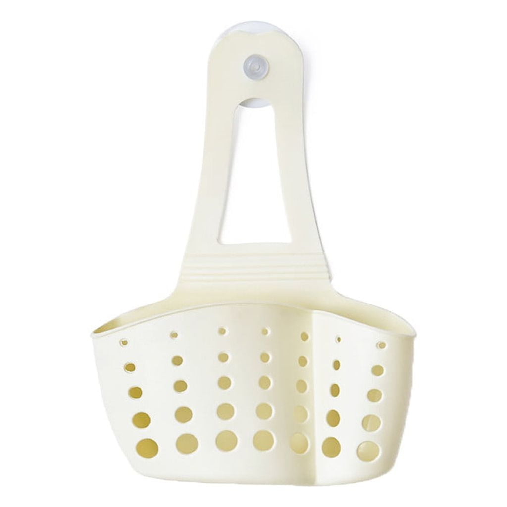 Sponge Holder with Strong Suction Cup, Dish Sponge Caddy Inside Sink Removable, PP Materical for Sponges, Brushes, Stoppers and Scrapers, 7.63x5.12 7.63