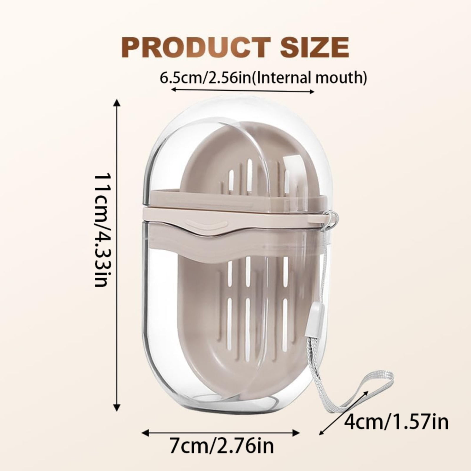 Bar Soap Holder Dish 1 Pack for Shower, Travel Soap Case with Lid for Gym, Camping Essentials, Travel Size Toiletries, Portable, Leakproof 4.33