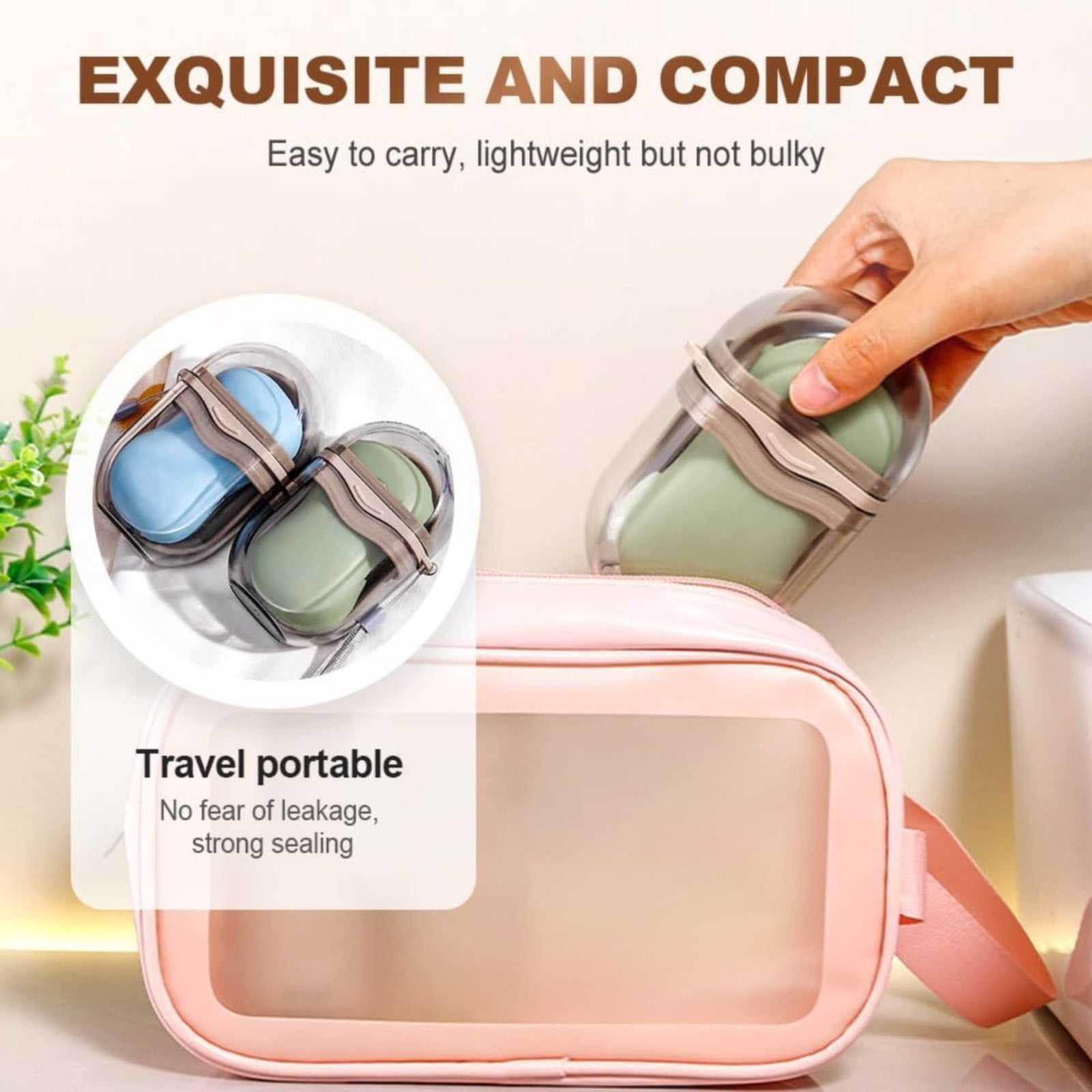 Bar Soap Holder Dish 1 Pack for Shower, Travel Soap Case with Lid for Gym, Camping Essentials, Travel Size Toiletries, Portable, Leakproof 4.33